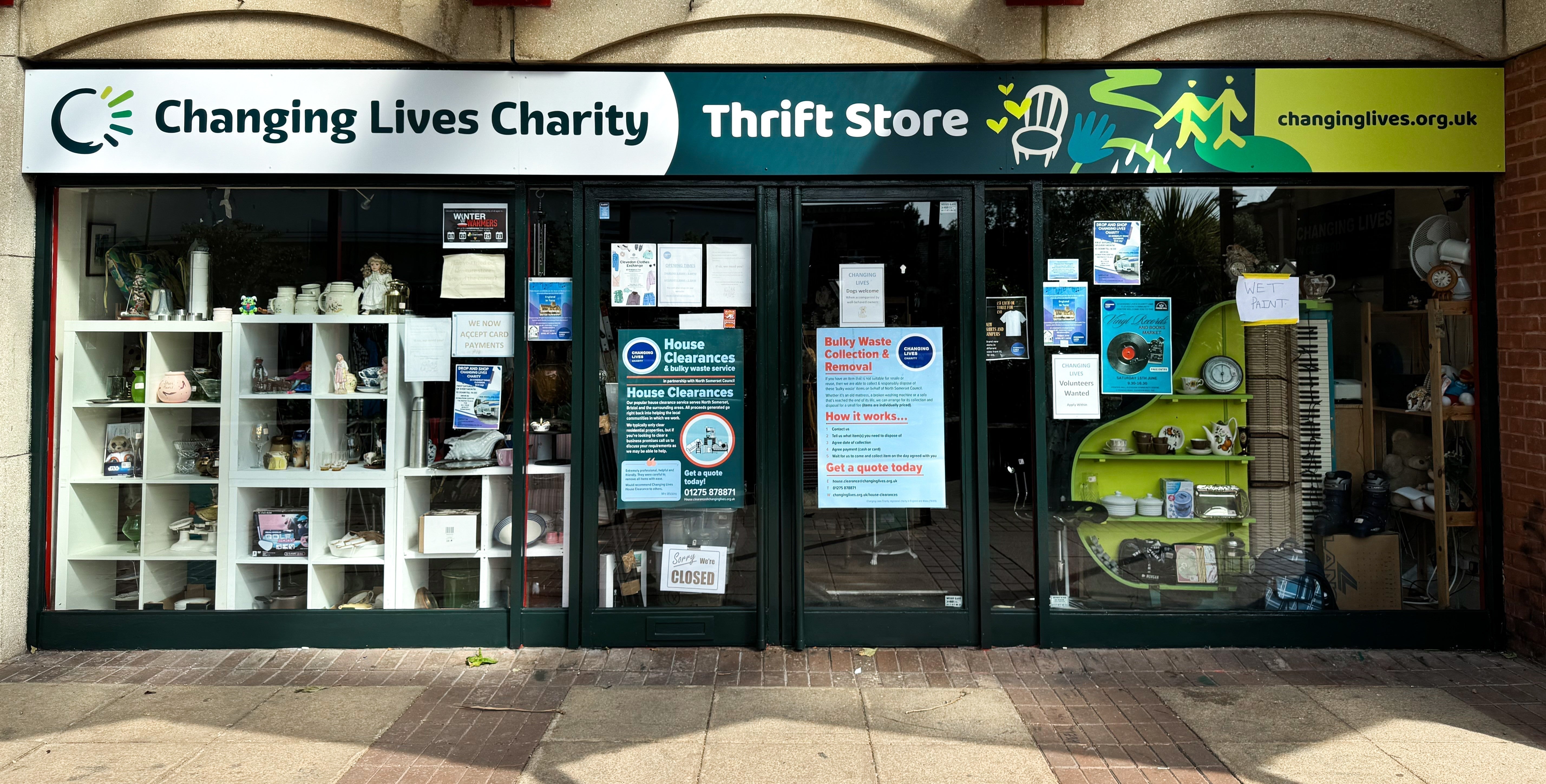 Image showing the front of the Changing Lives Thrift Store