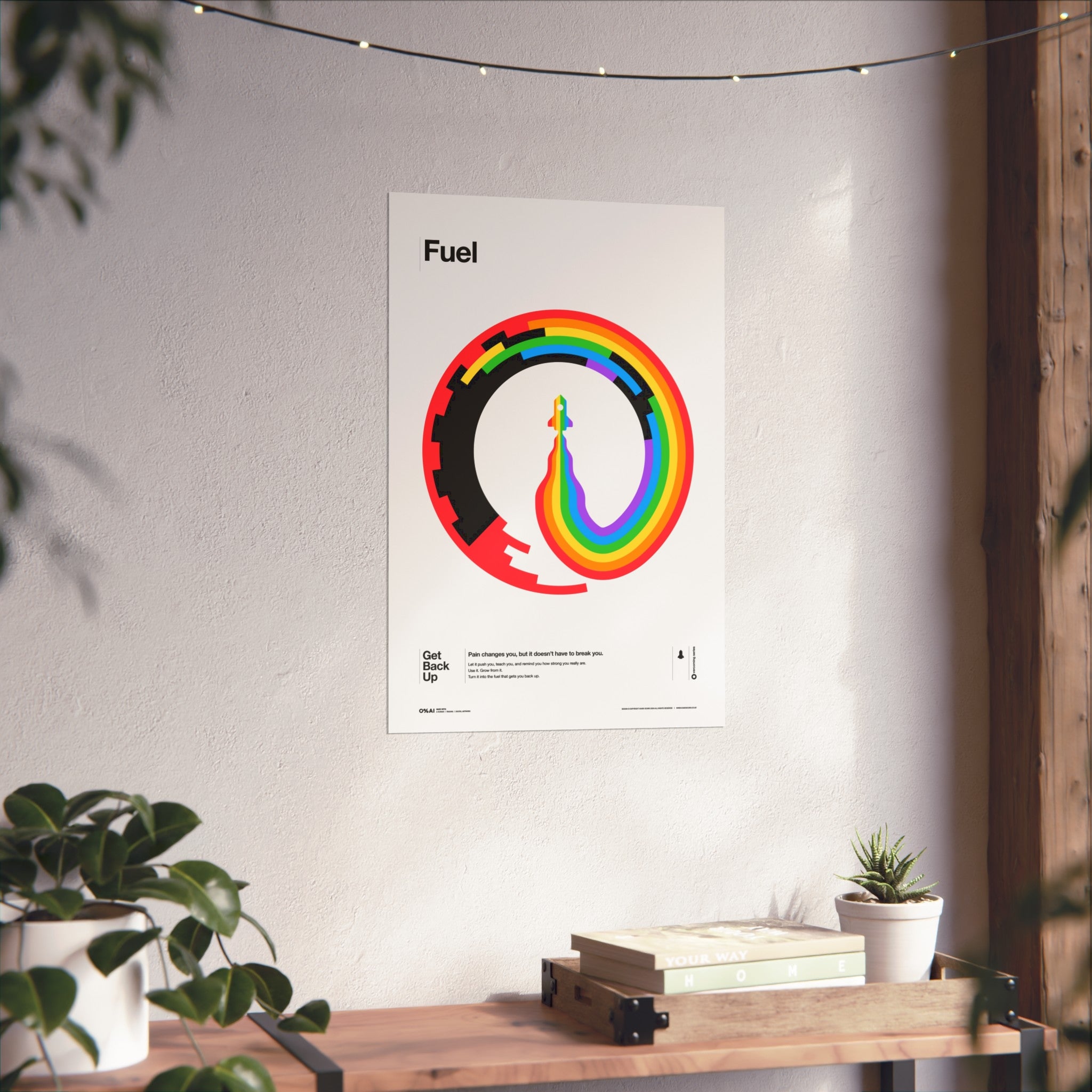 Fine Art Poster — Overcoming Series: “Pain changes you, but it doesn’t have to break you.”