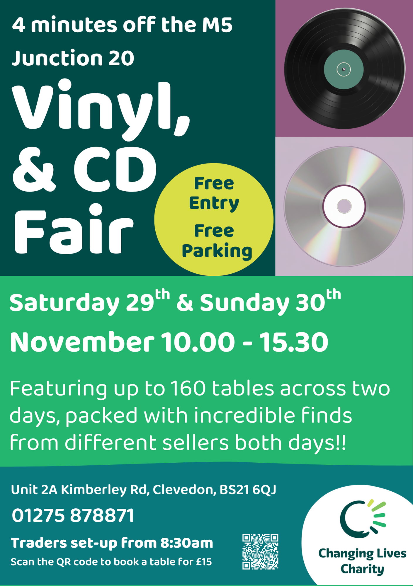 Seller spot at the Vinyl, CD & Book Fair NOVEMBER