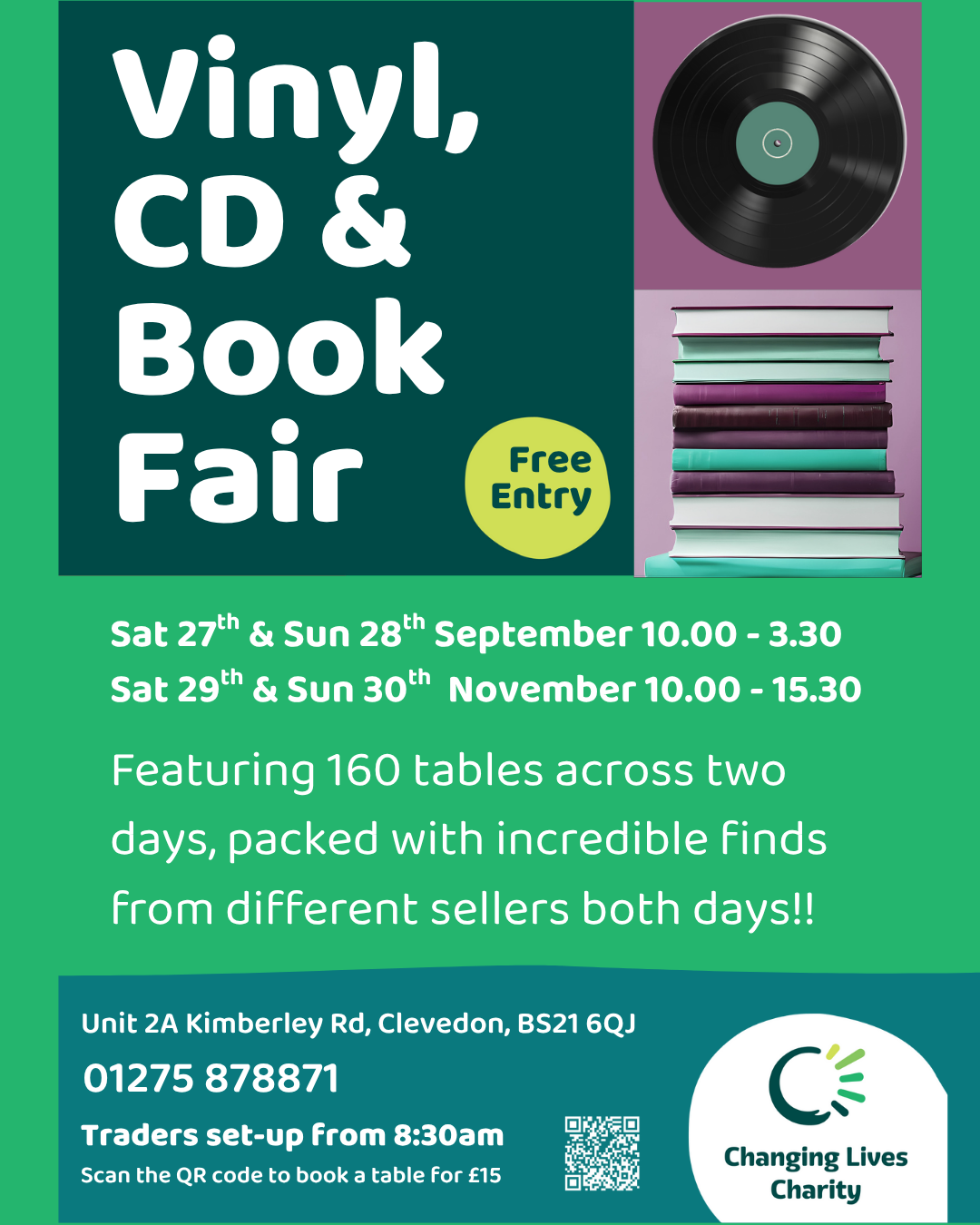 Seller spot at the Vinyl, CD & Book Fair SEPTEMBER