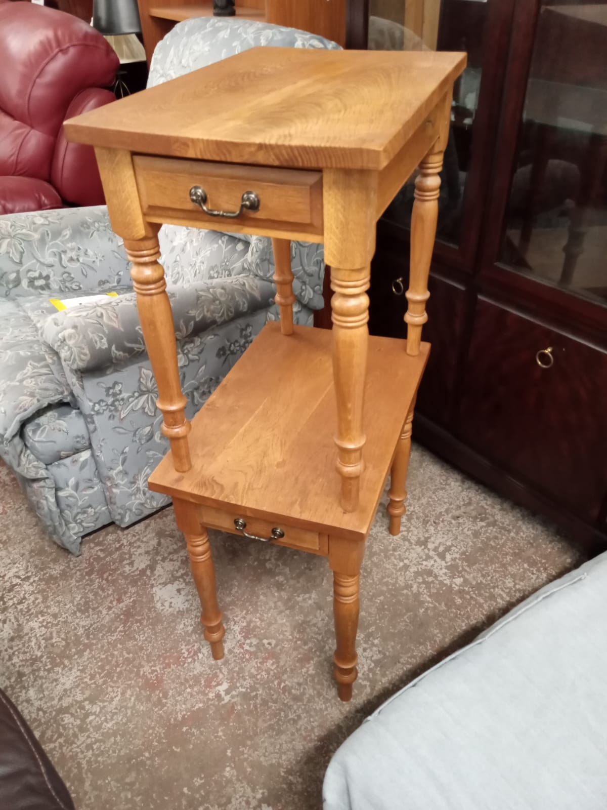 Hand Painted pair of Side Tables by HMP Bristol