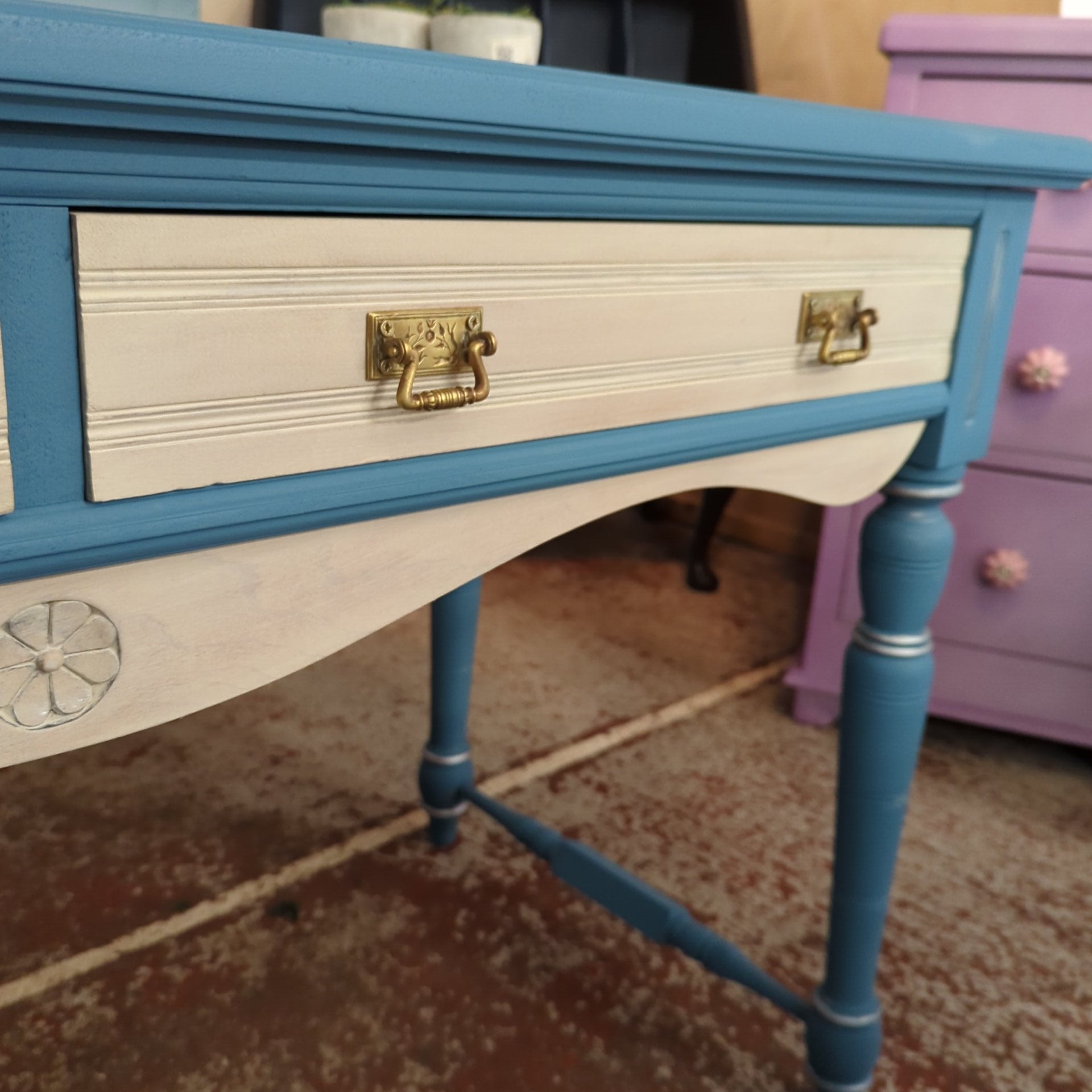 Hand Painted Hall Table by HMP Horfield