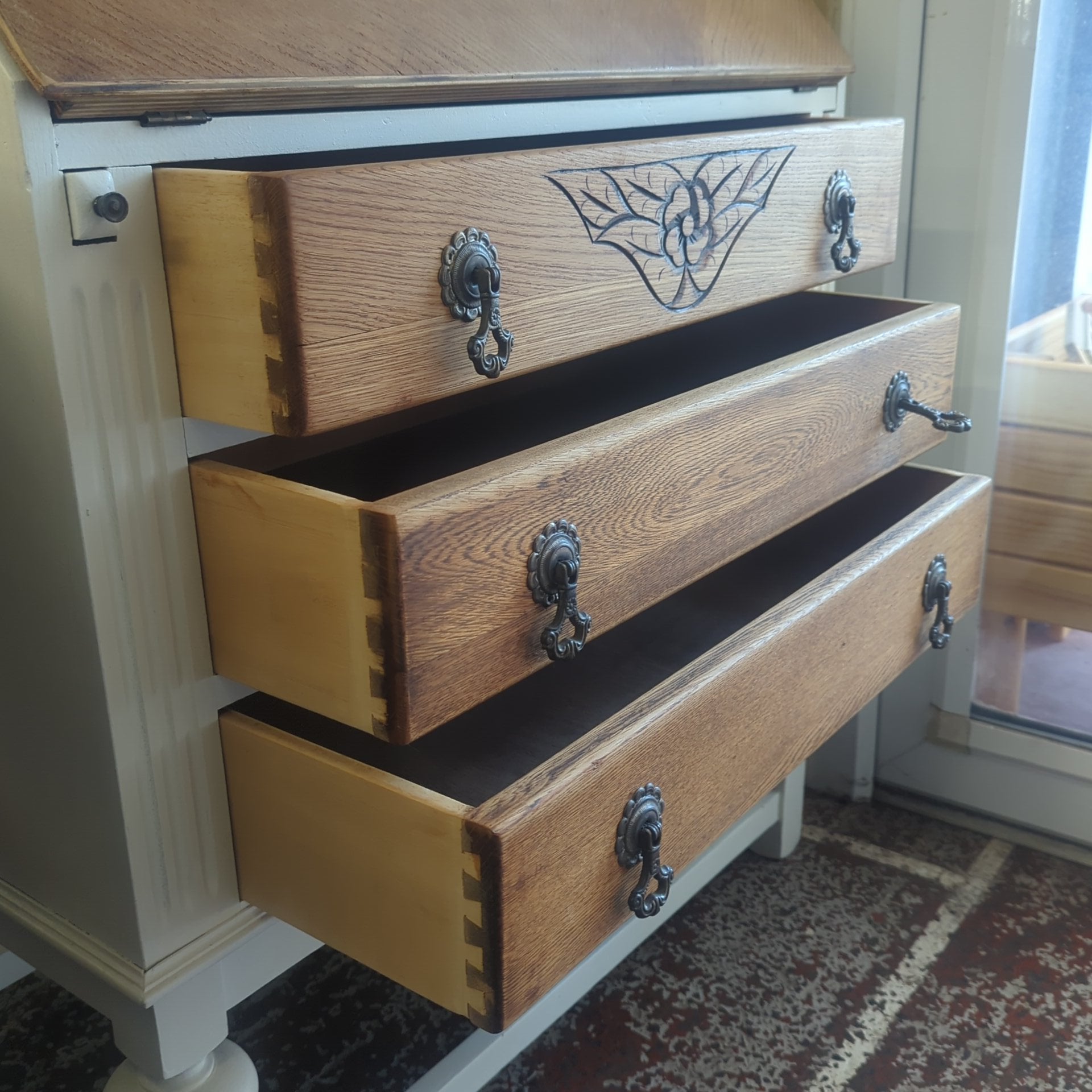 hand painted Bureau by HMP Bristol