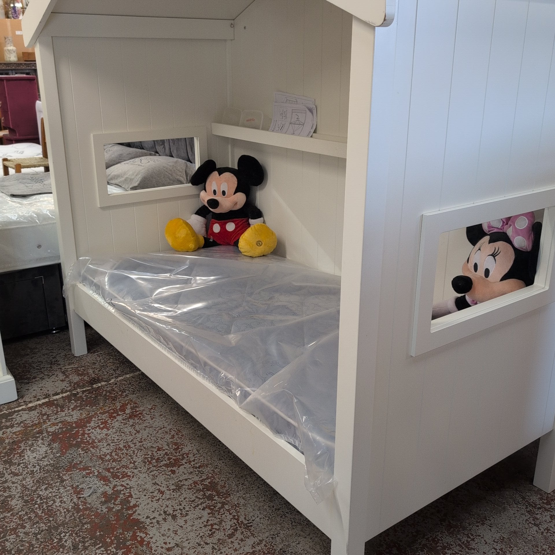 House Bed and Matching Wardrobe Set