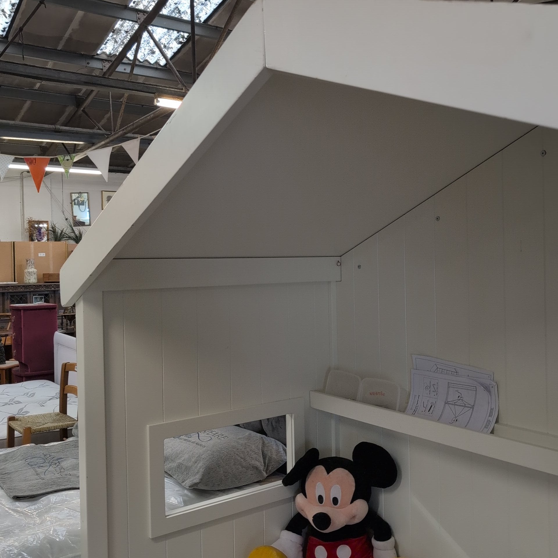 House Bed and Matching Wardrobe Set