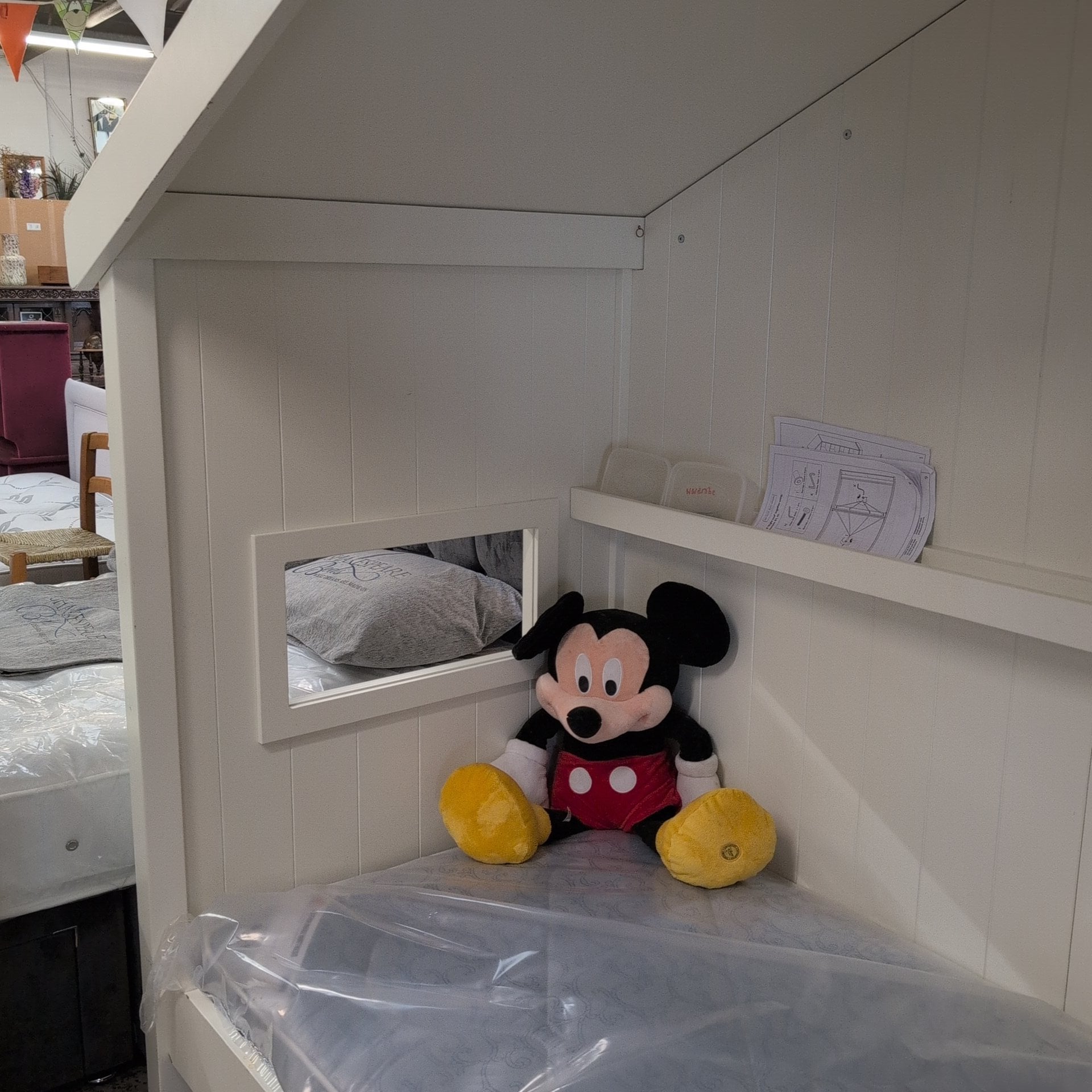 House Bed and Matching Wardrobe Set