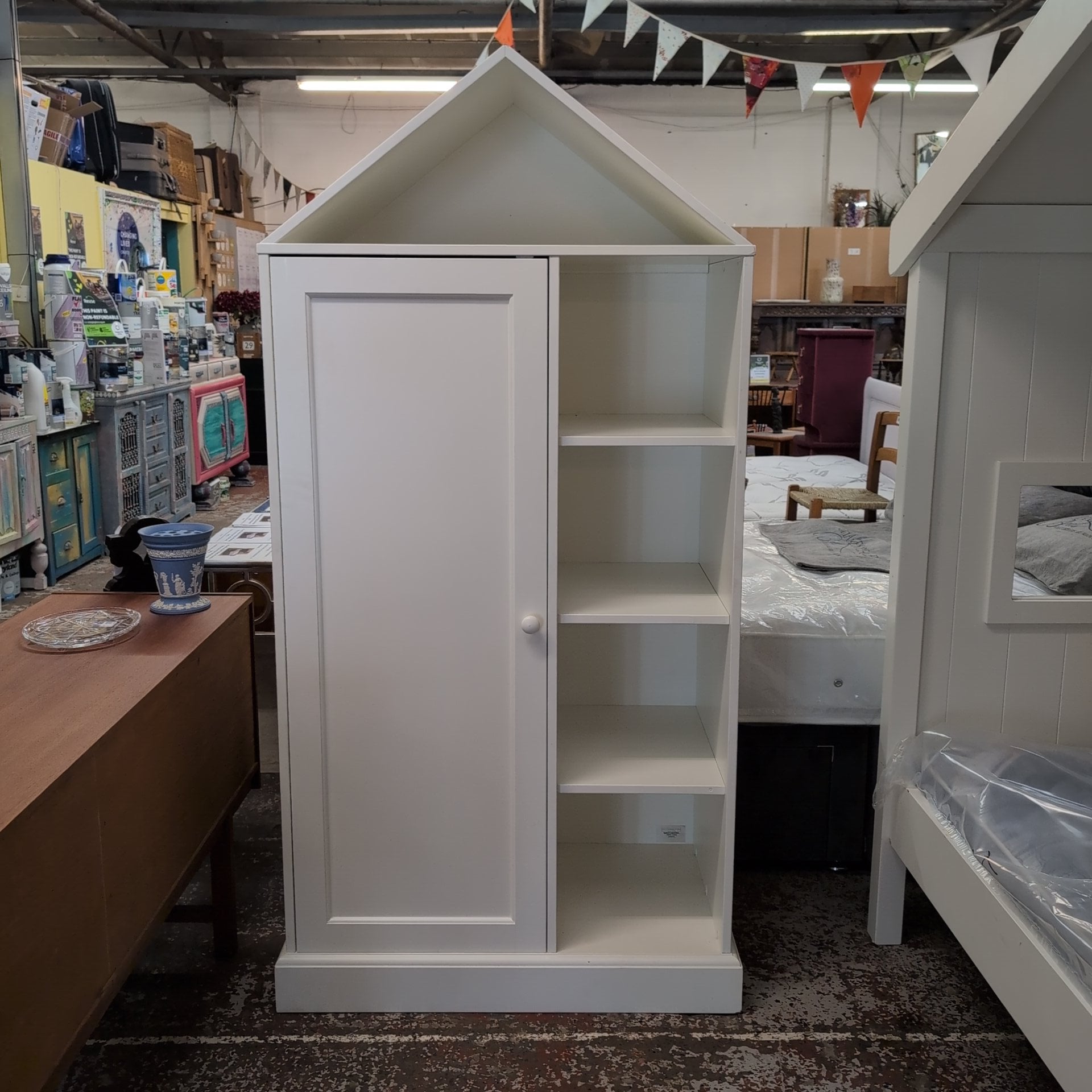 House Bed and Matching Wardrobe Set