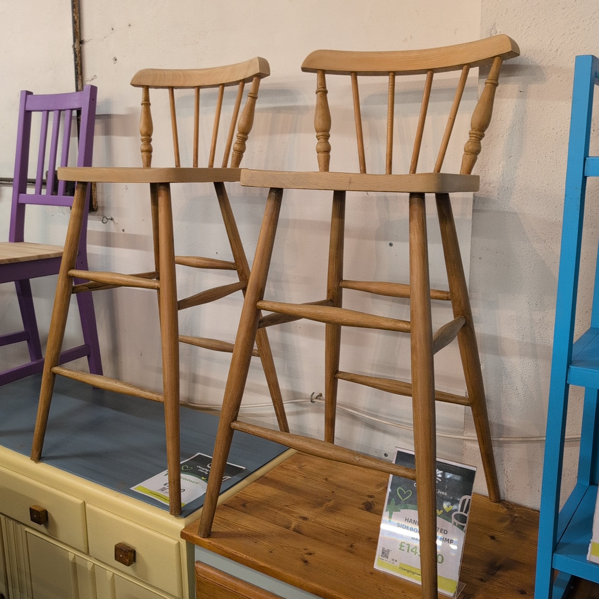 HMP Bristol Pair of Bar Stools