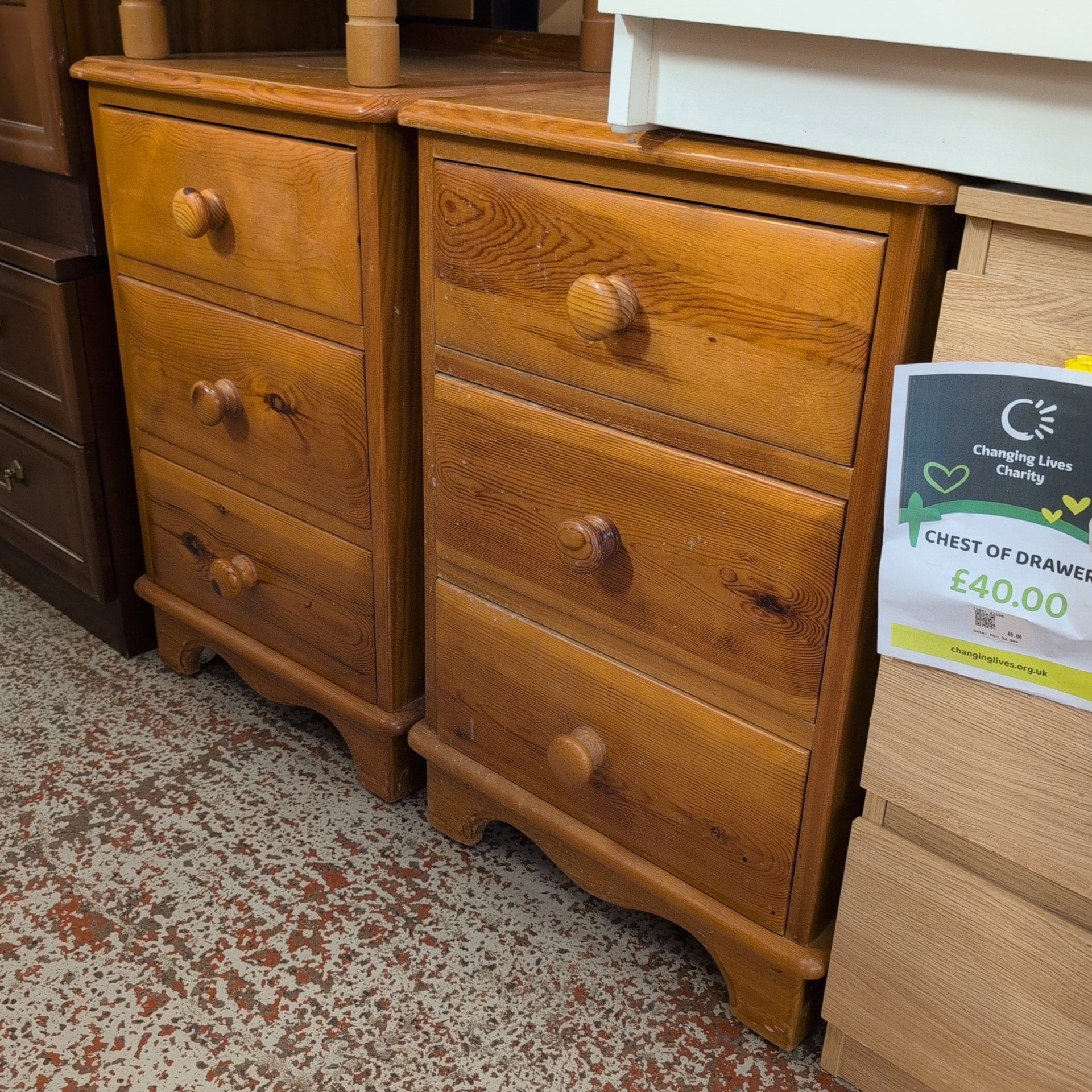 Pair of Bedside Cabinets