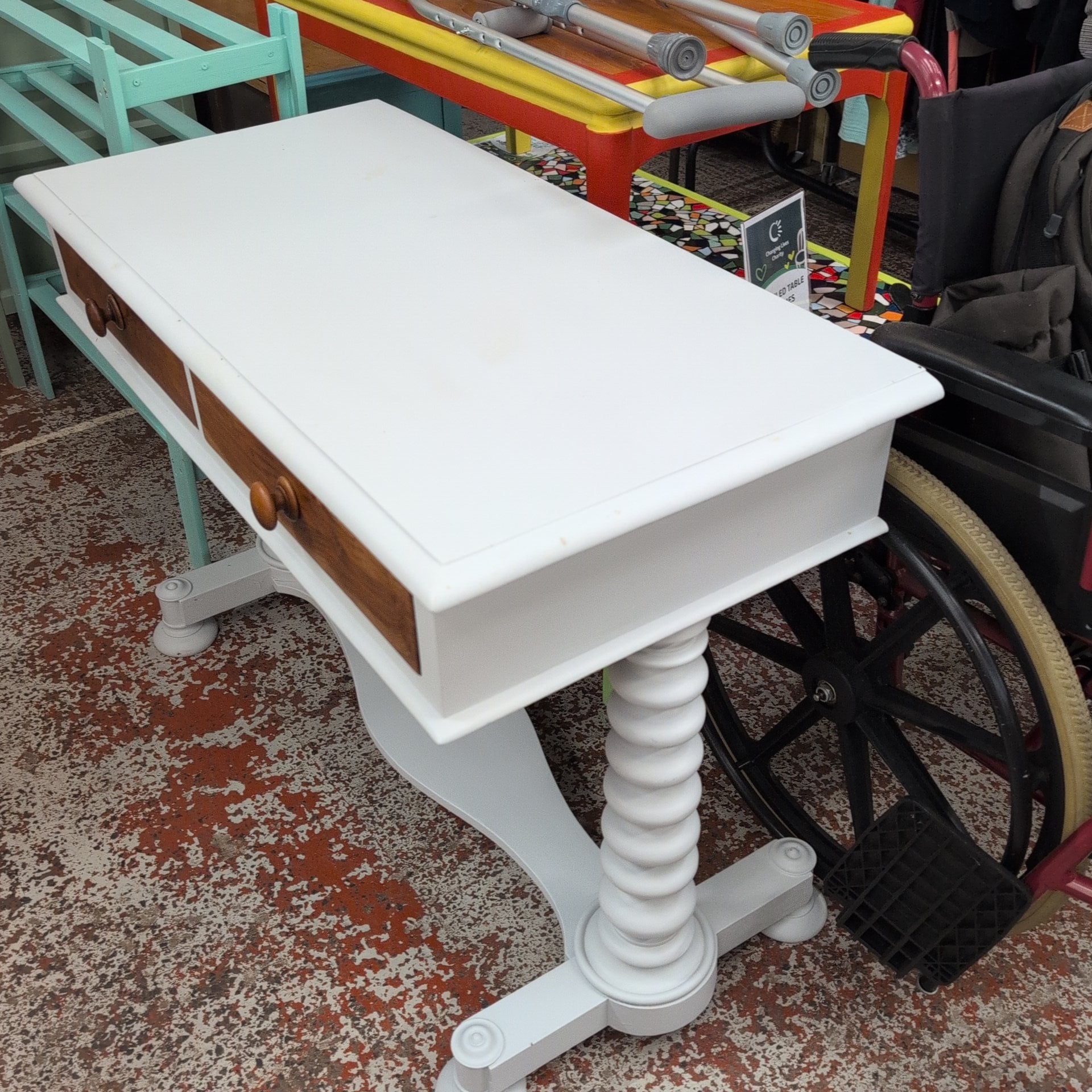 Upcycled Console Table
