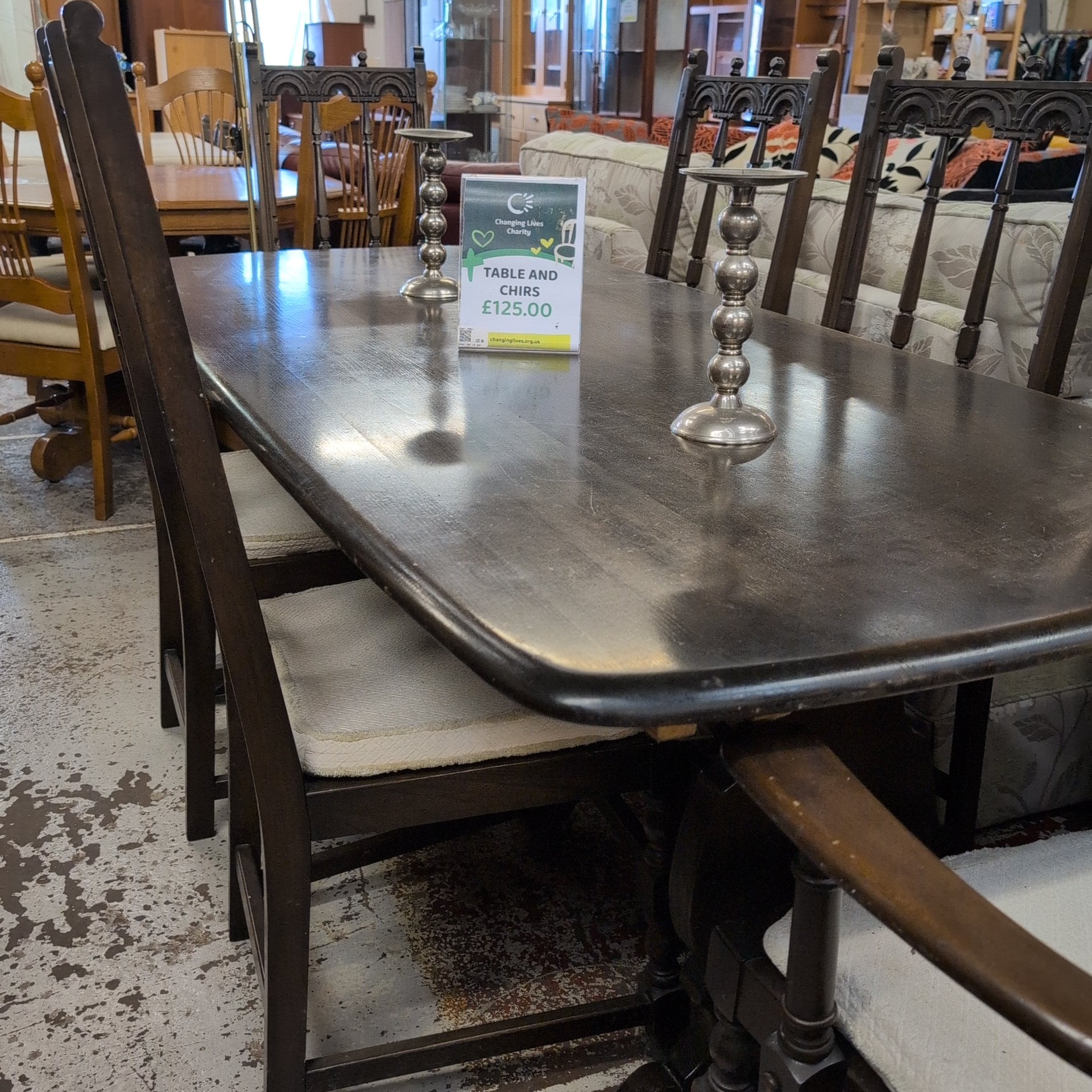 Table and chairs