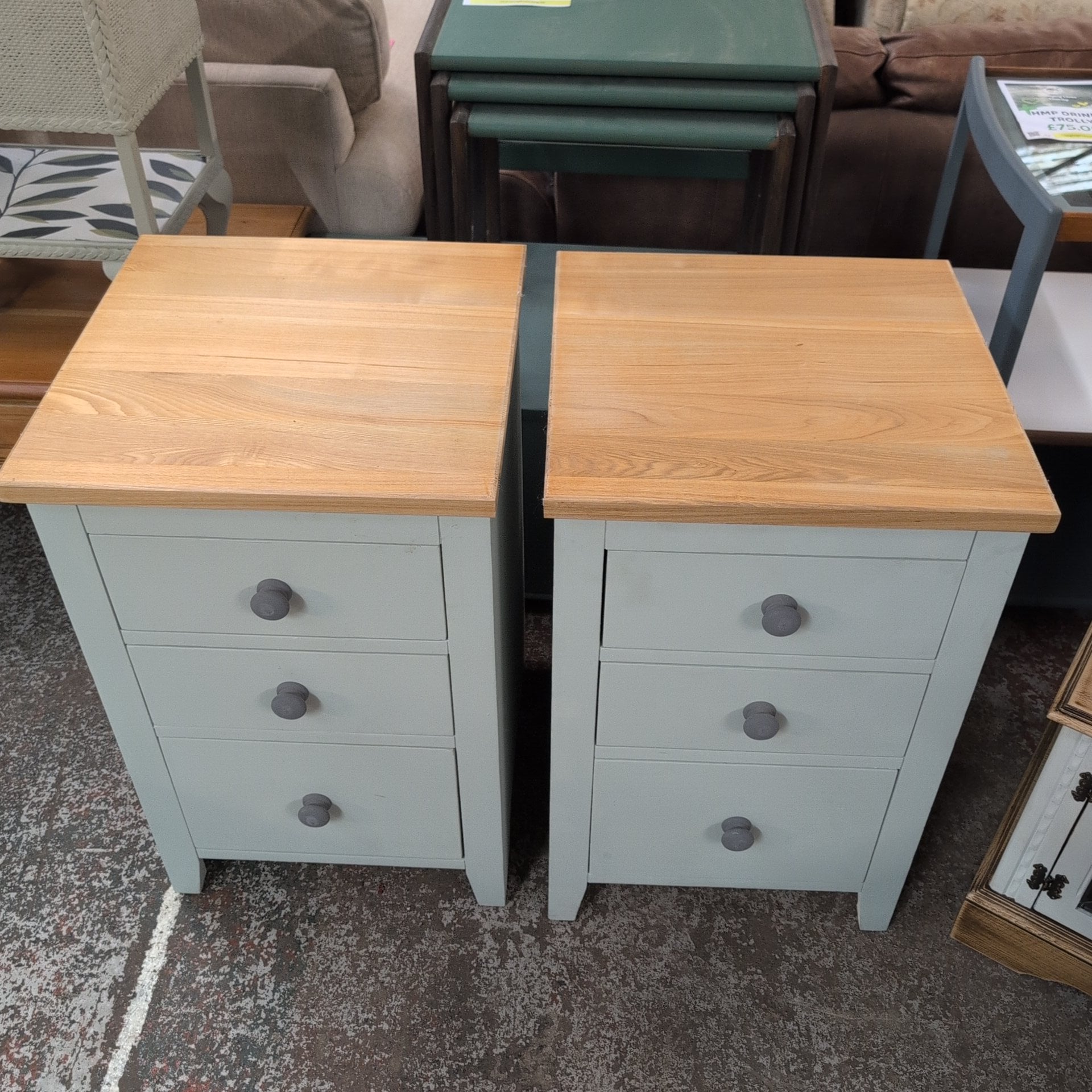HMP Bristol Pair of Bedside Cabinets