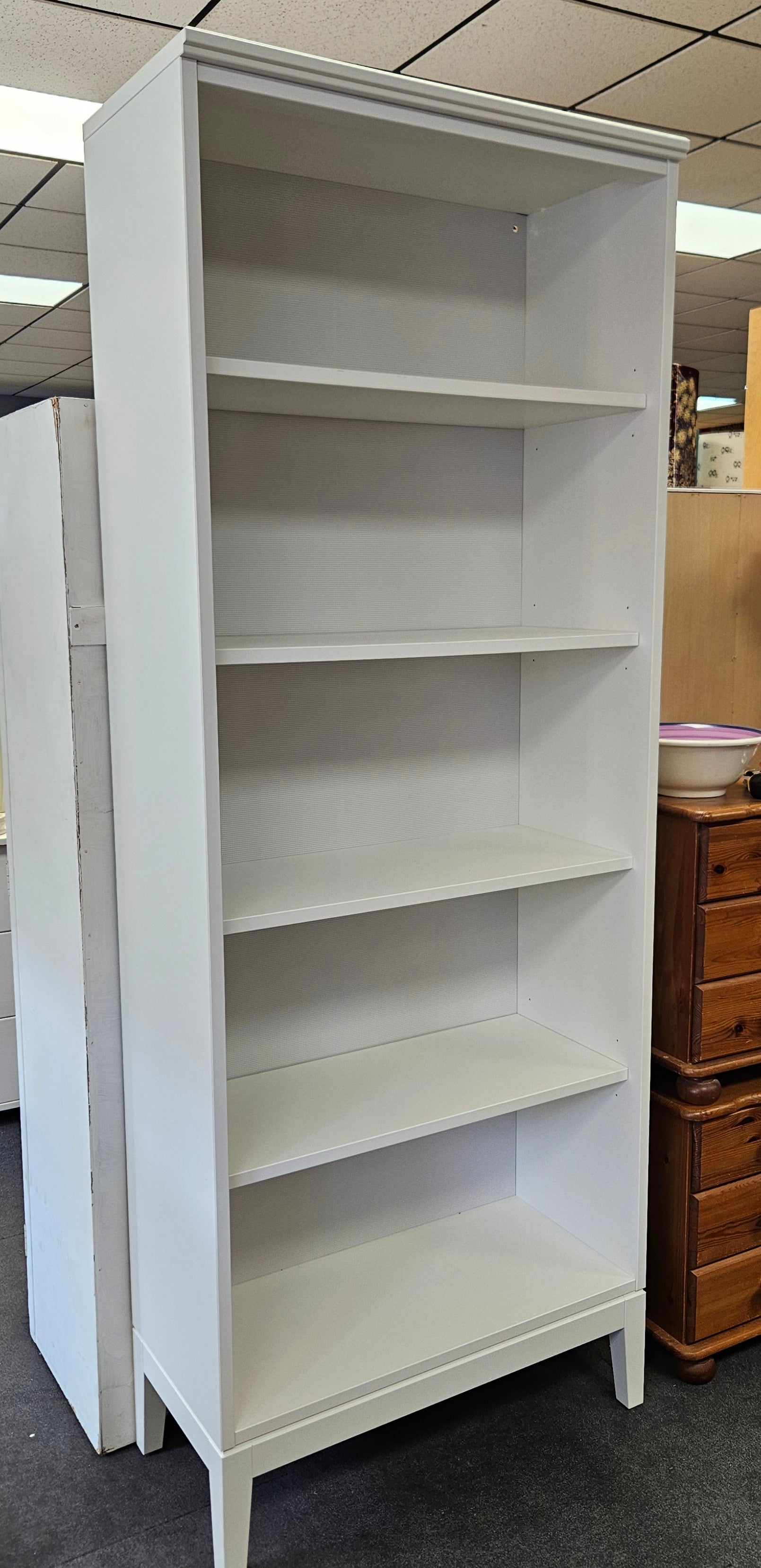 White bookcase