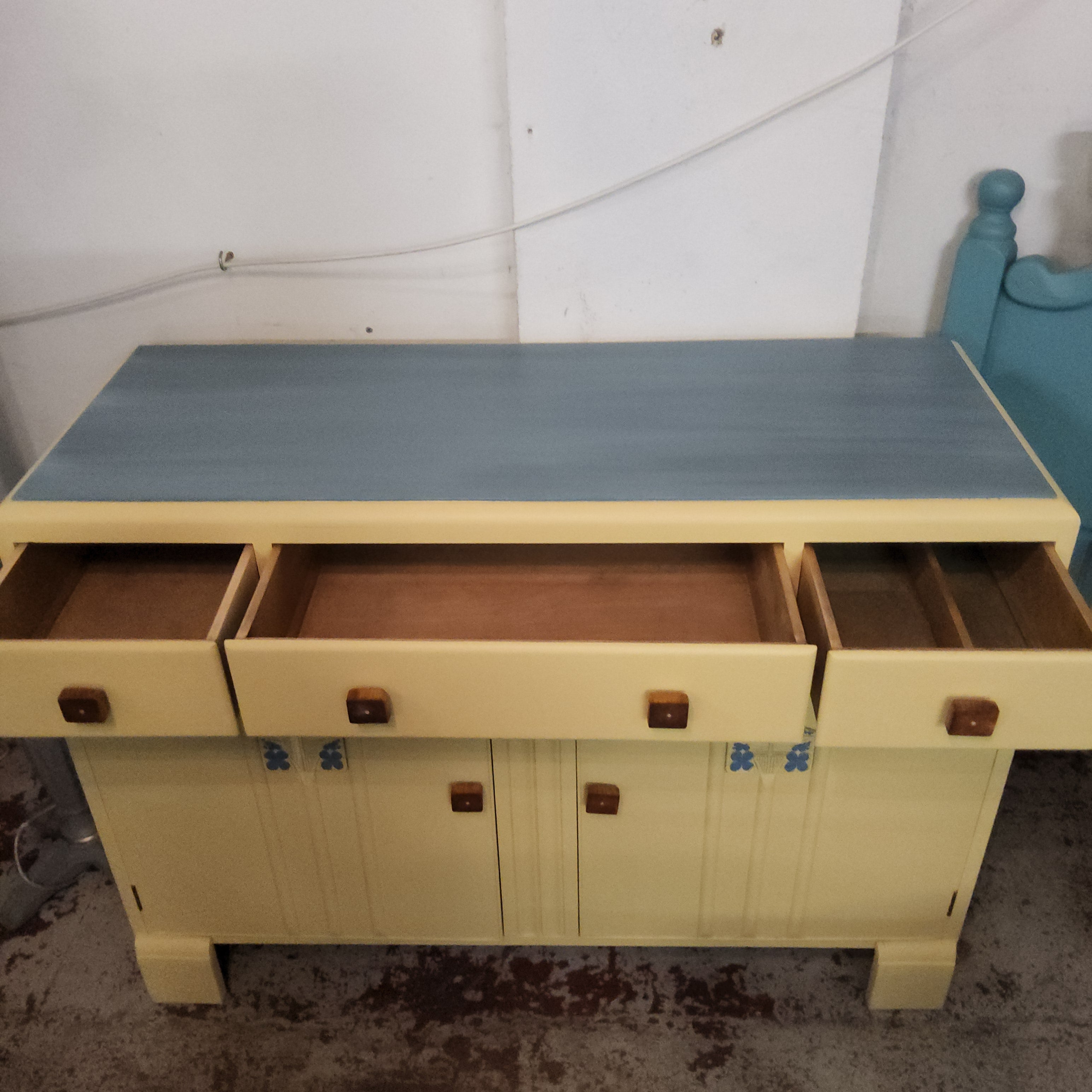 Hand Painted Sideboard by HMP Bristol