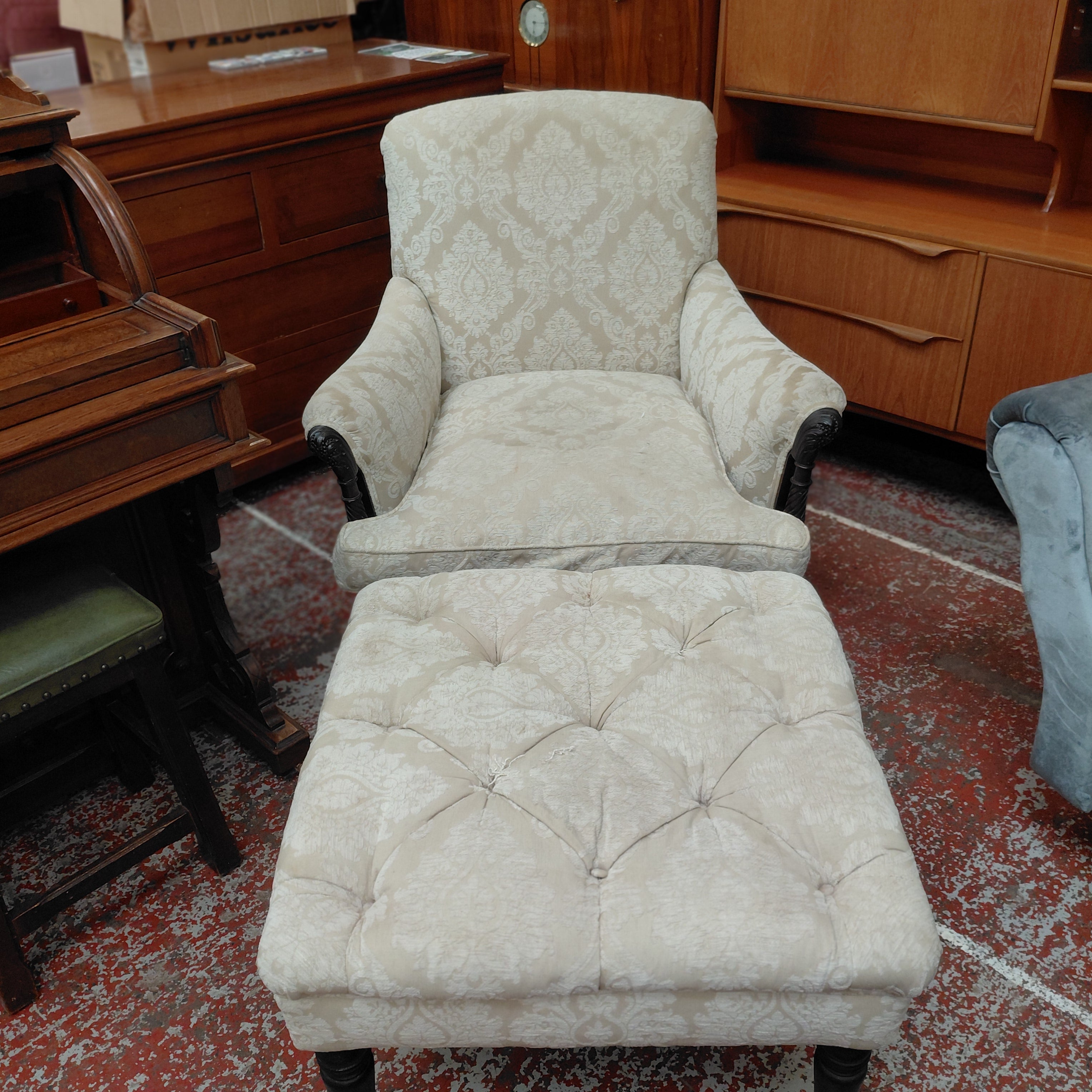 Armchair And Footstool