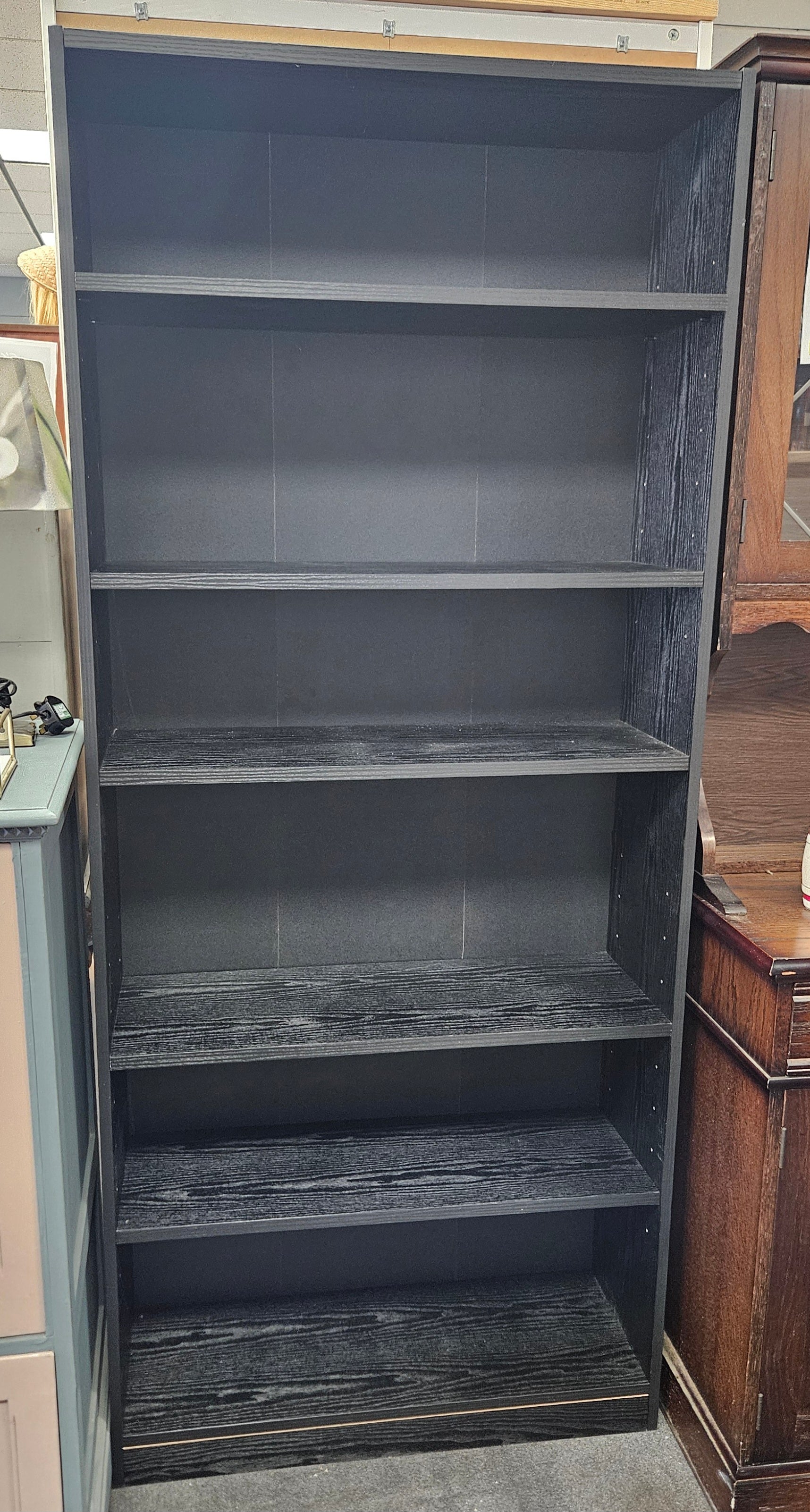 Black bookcase
