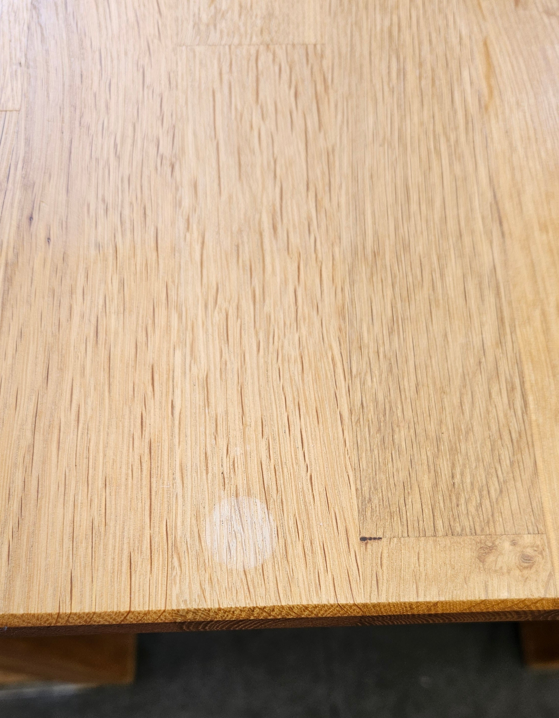 Oak table and four chairs