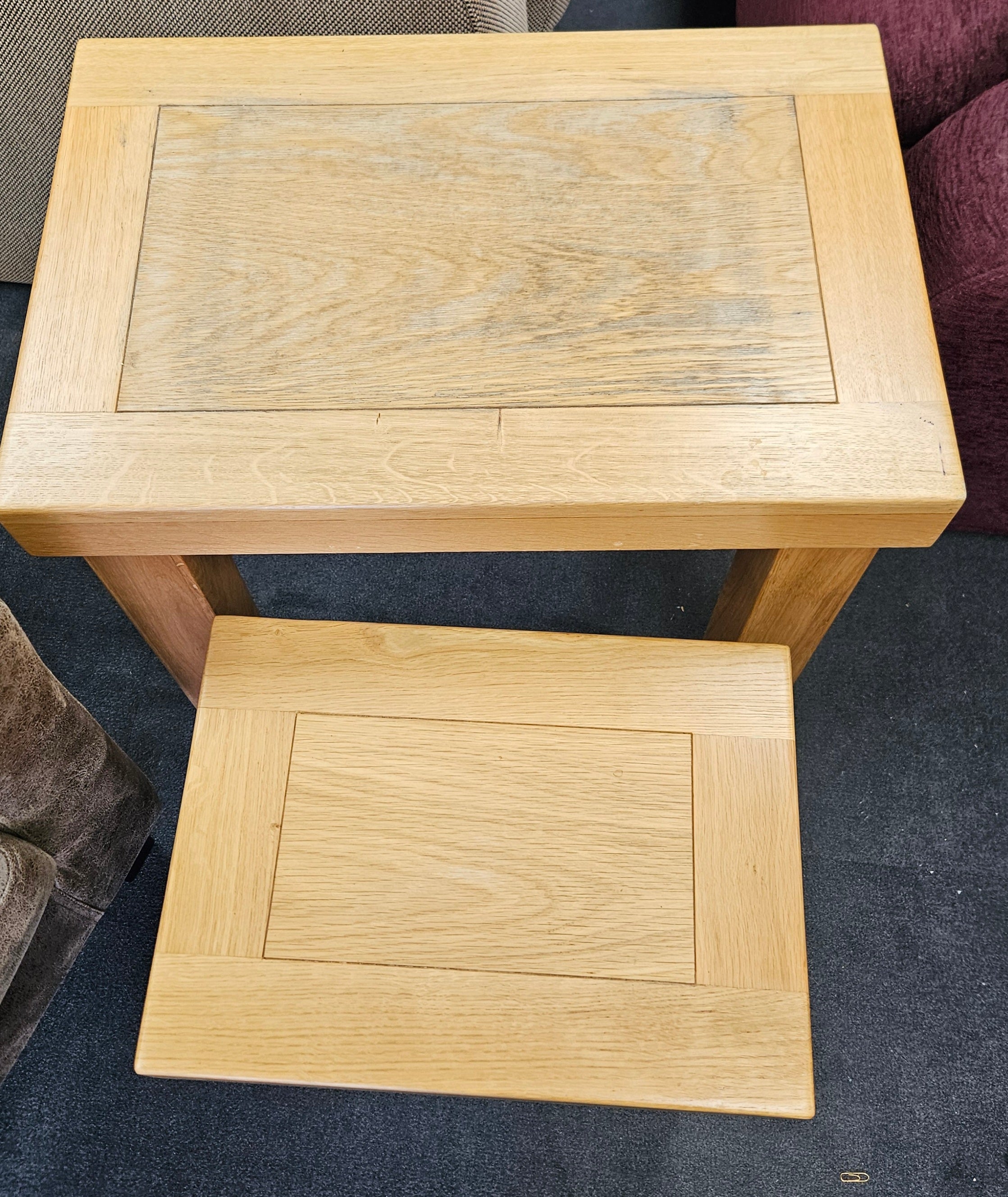 Oak nest of tables