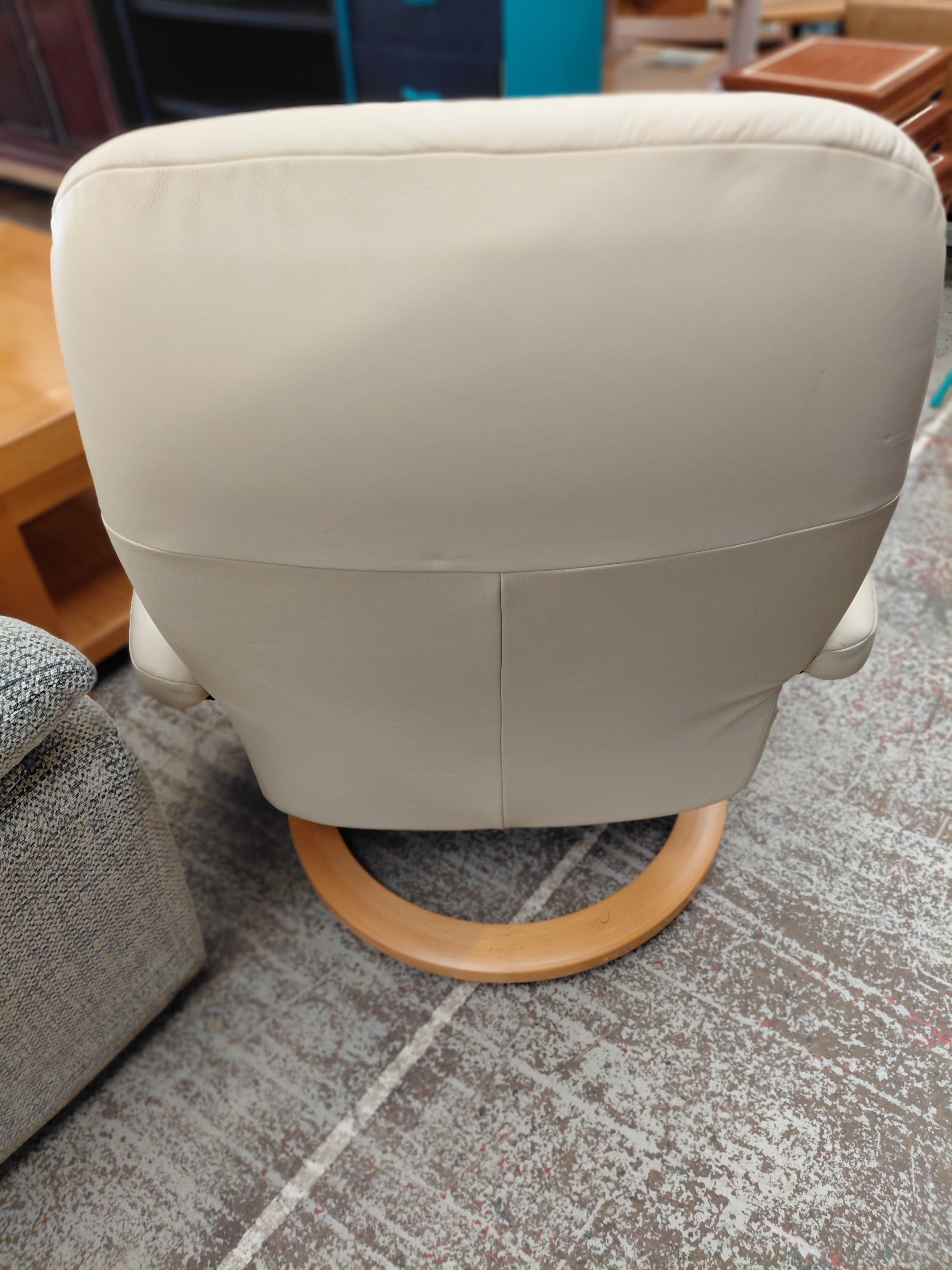 Leather Chair And Stool