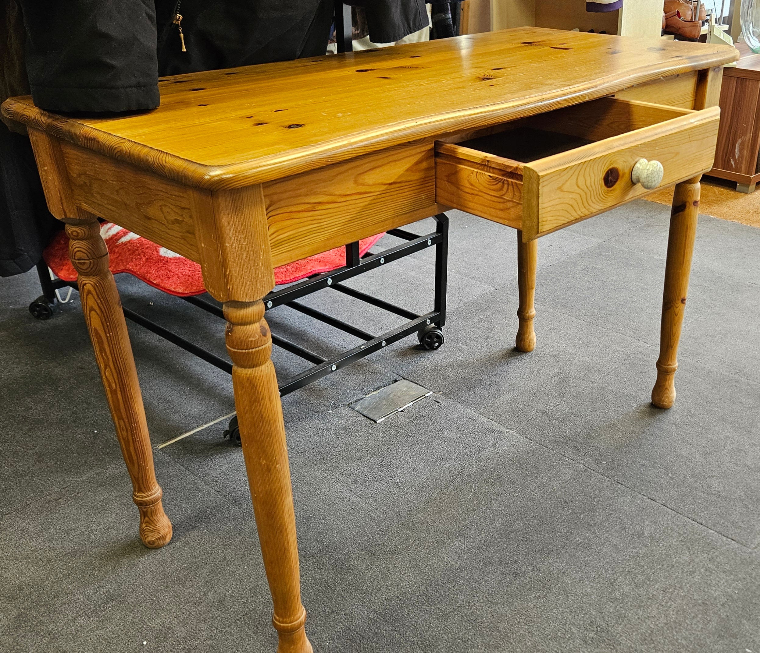 Pine console table