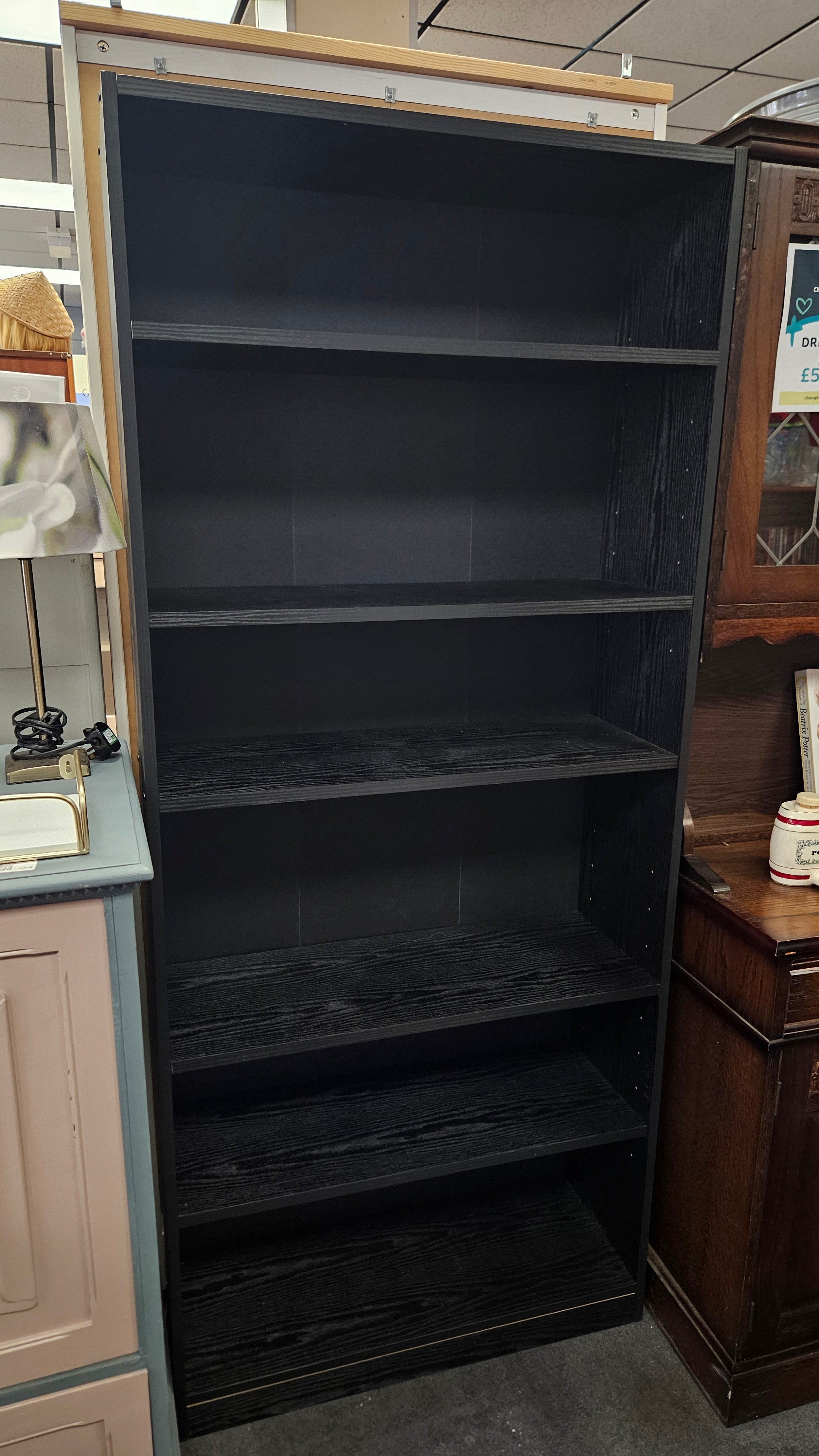Black bookcase