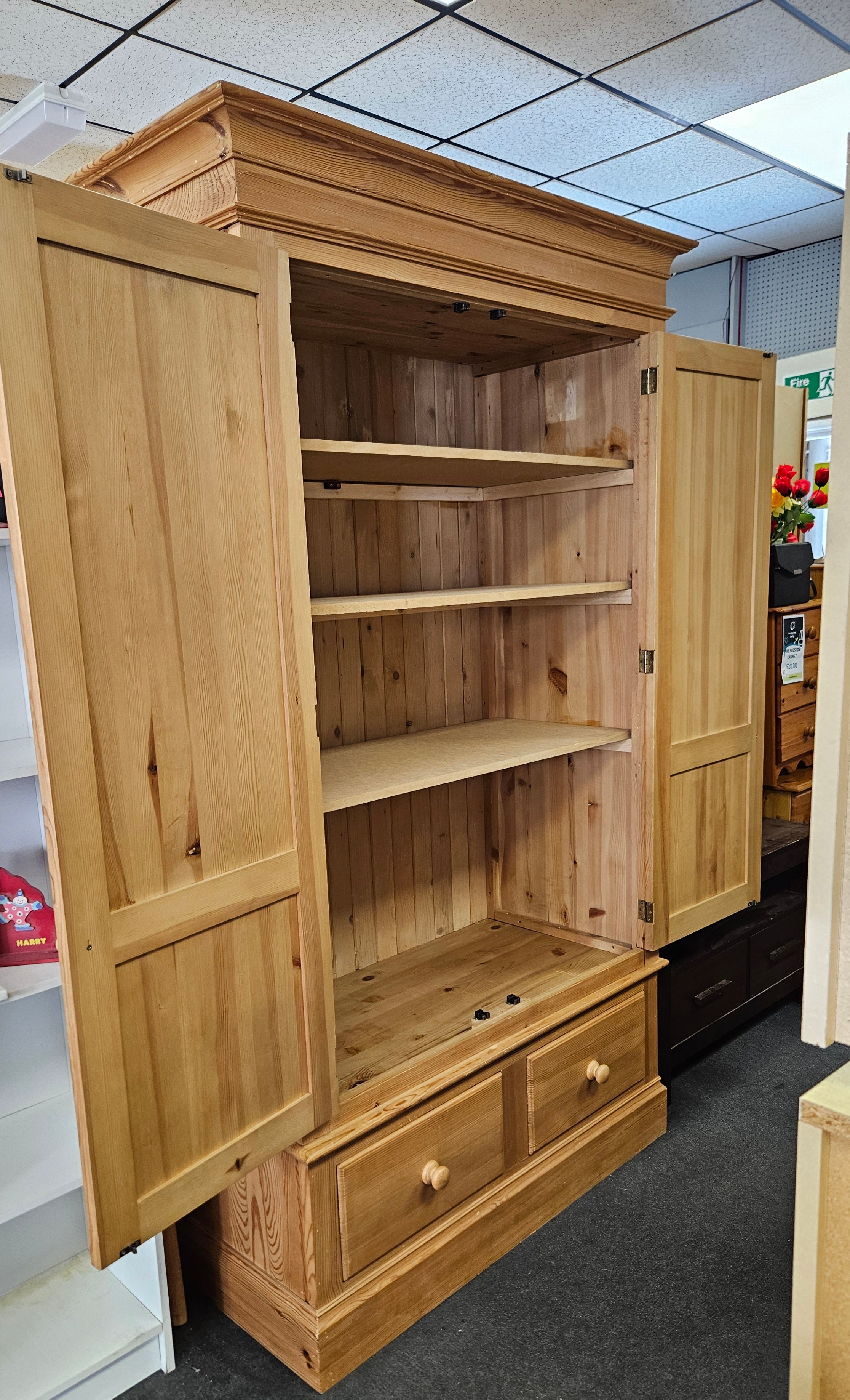 Pine linen cupboard
