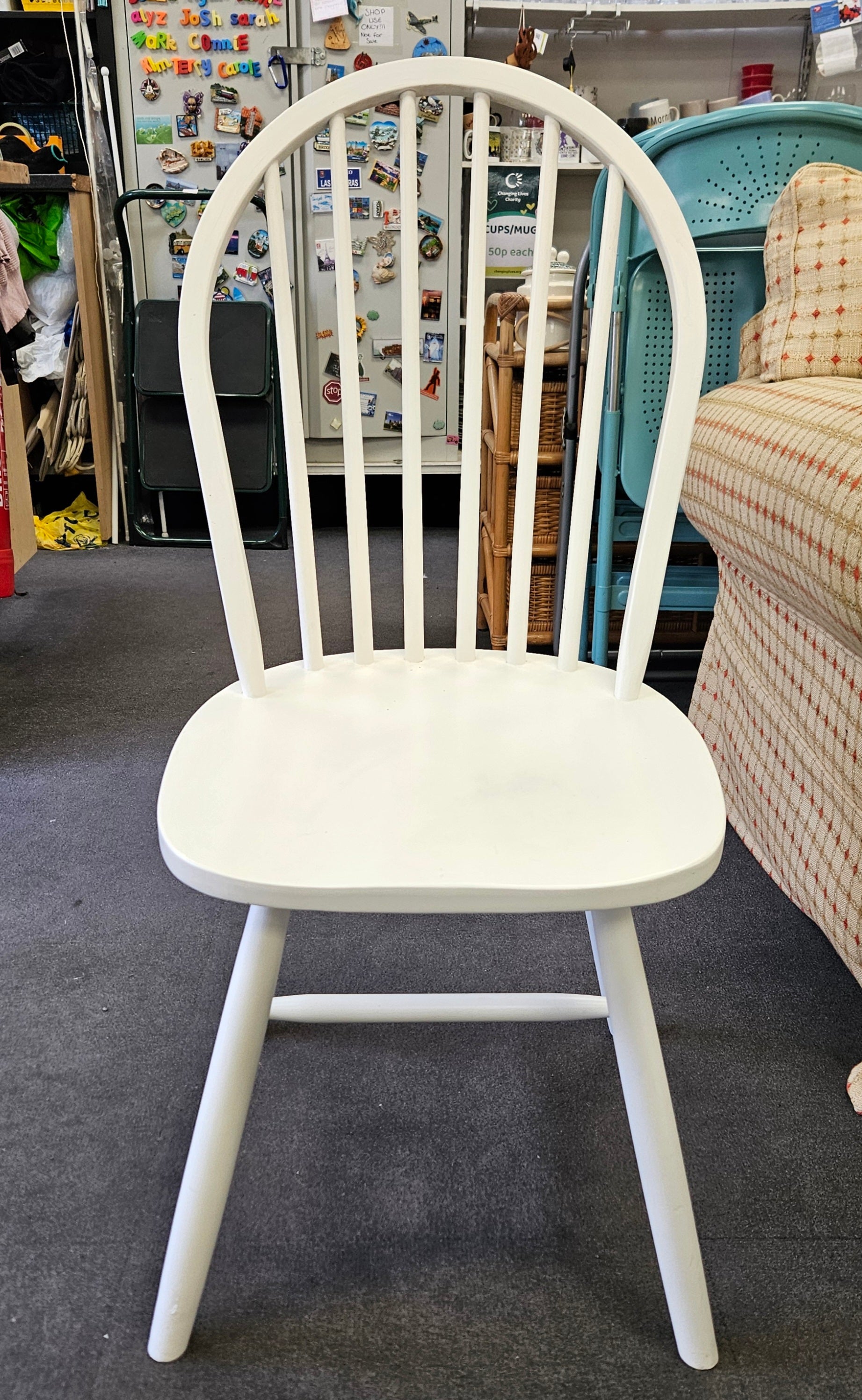 Table and four chairs
