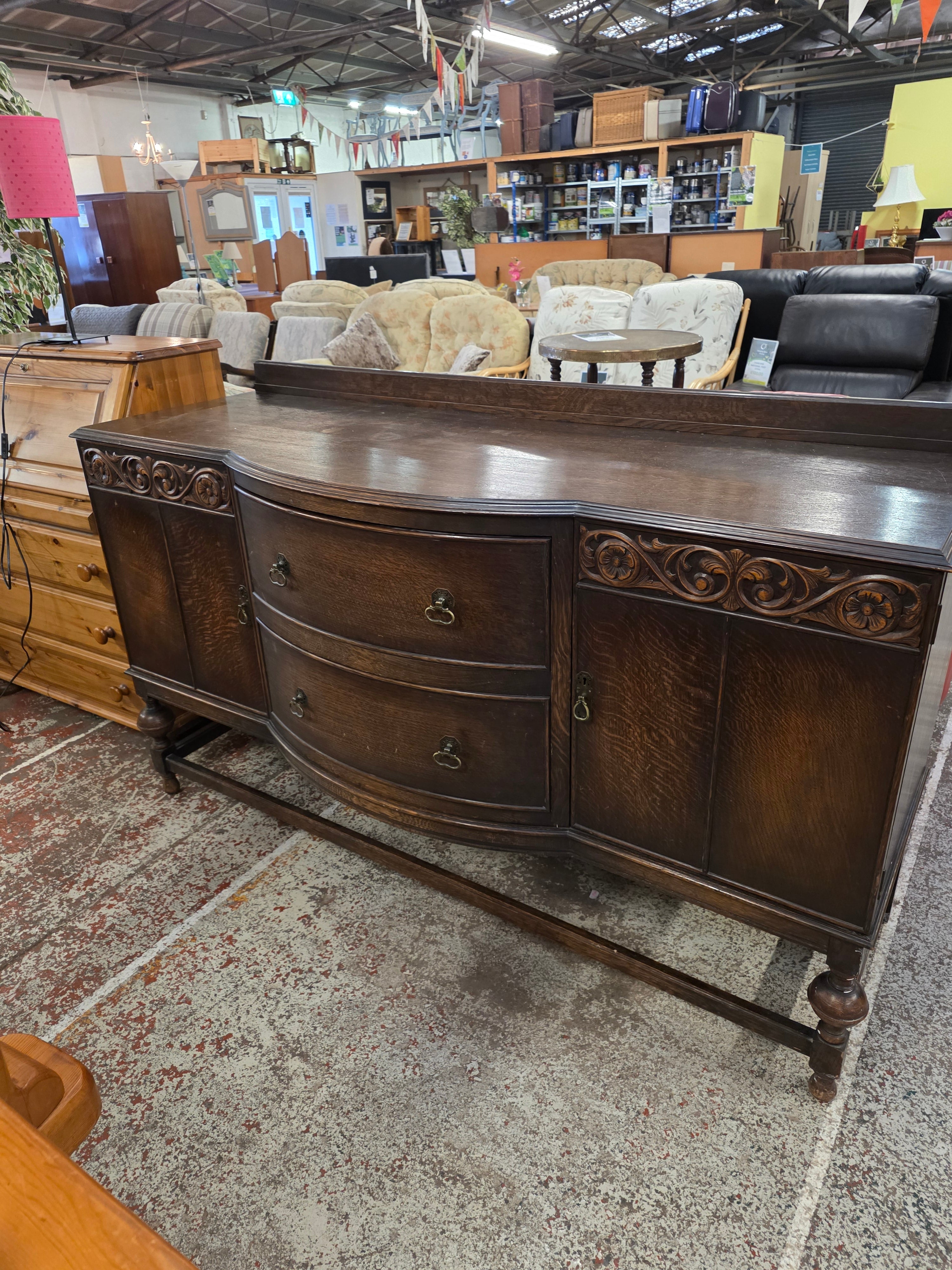 Vintage Oak Sideboard