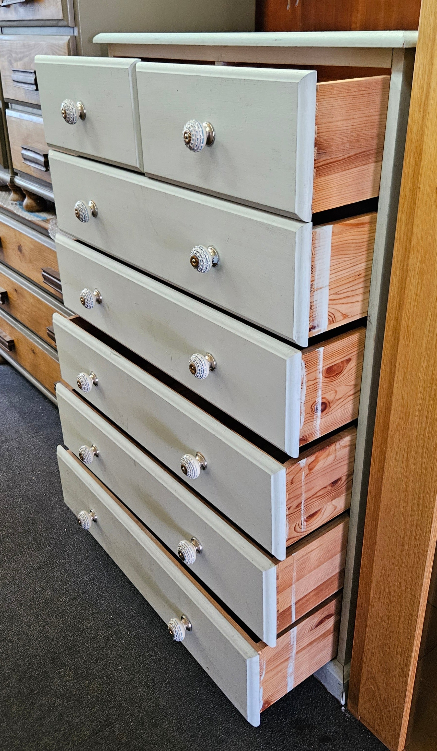 Painted chest of drawers
