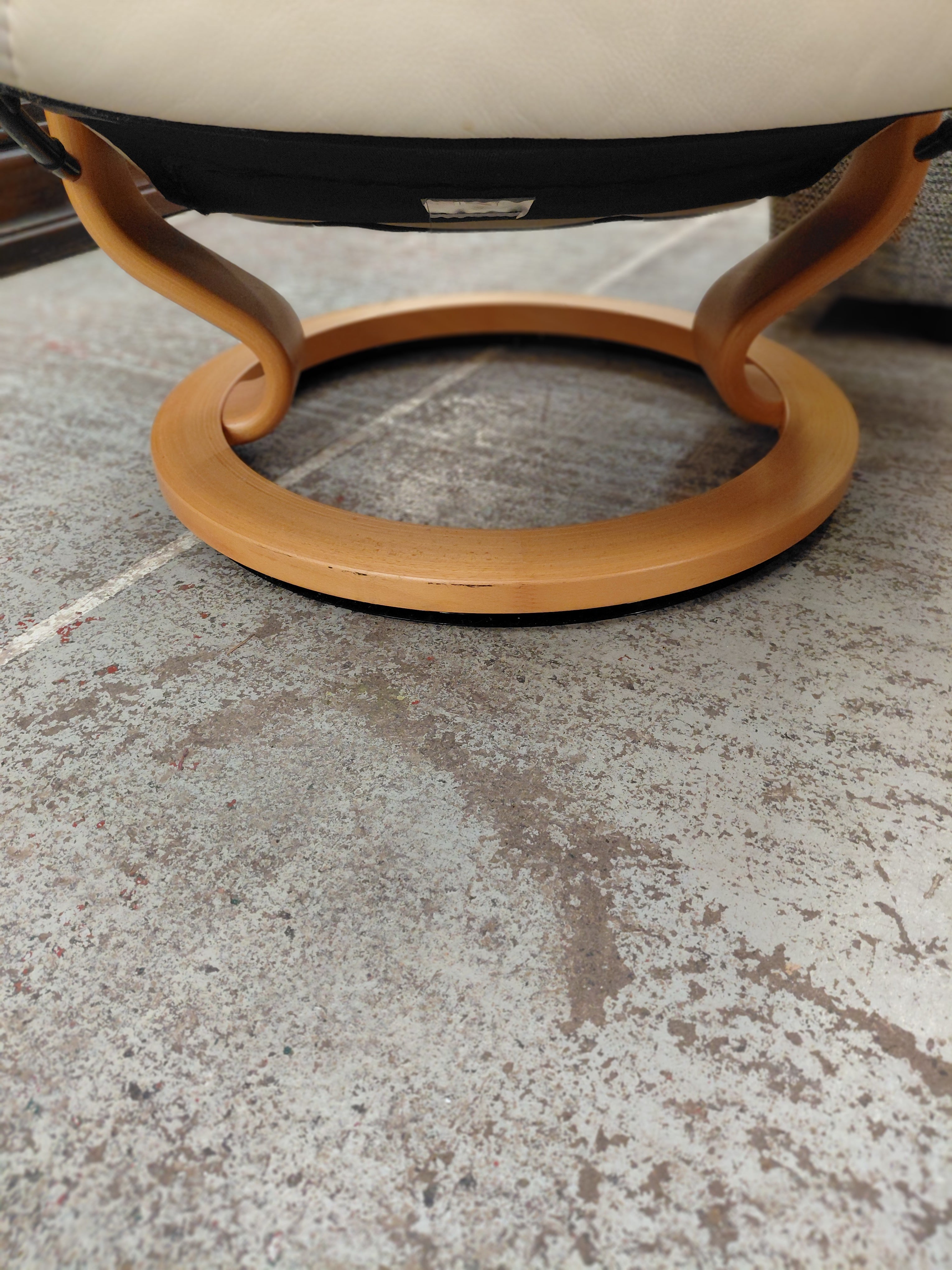 Leather Chair And Stool