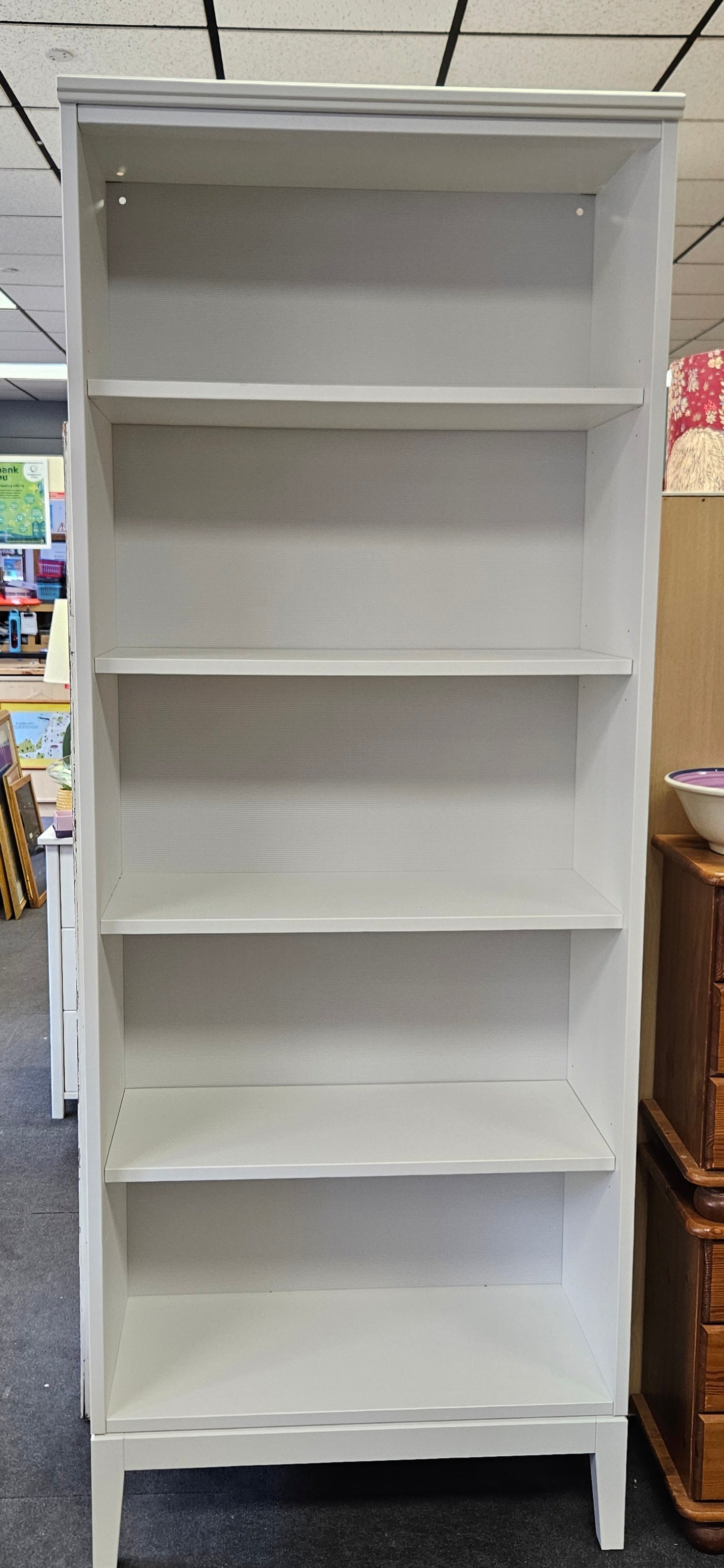 White bookcase