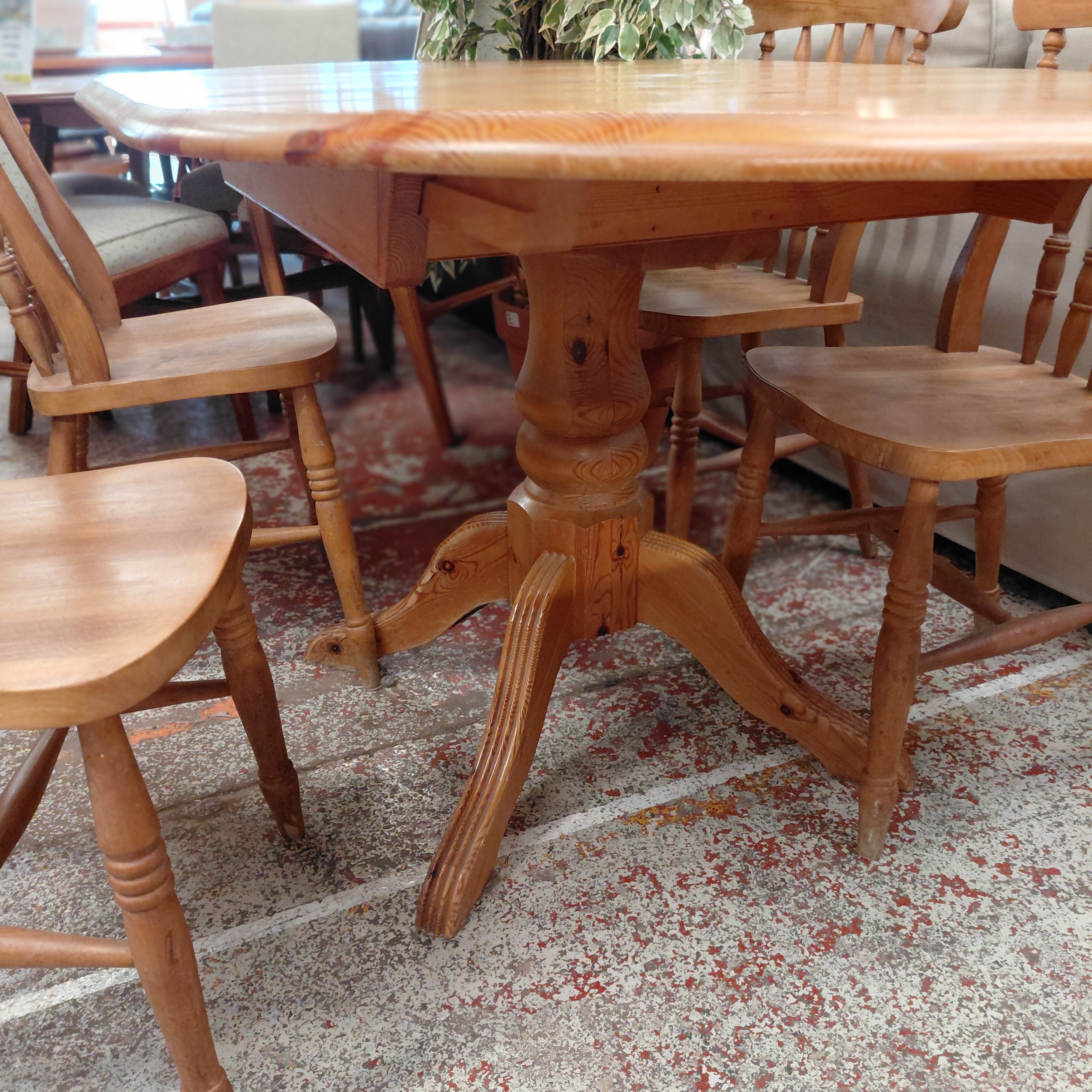 Pine Table And Chairs