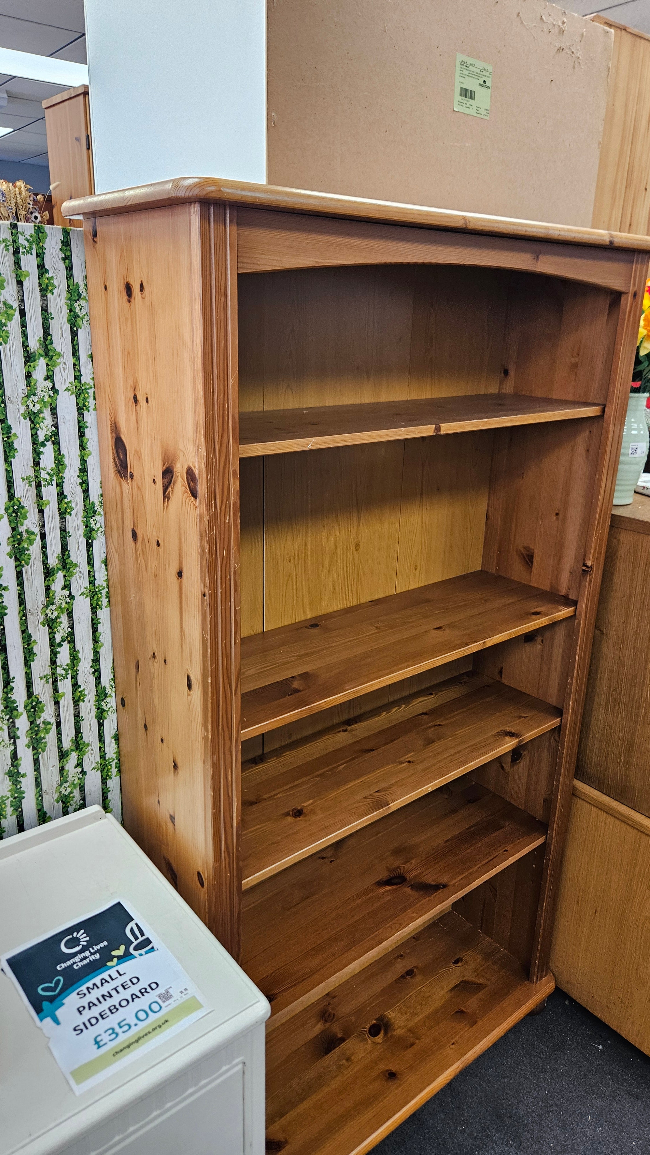Pine bookcase