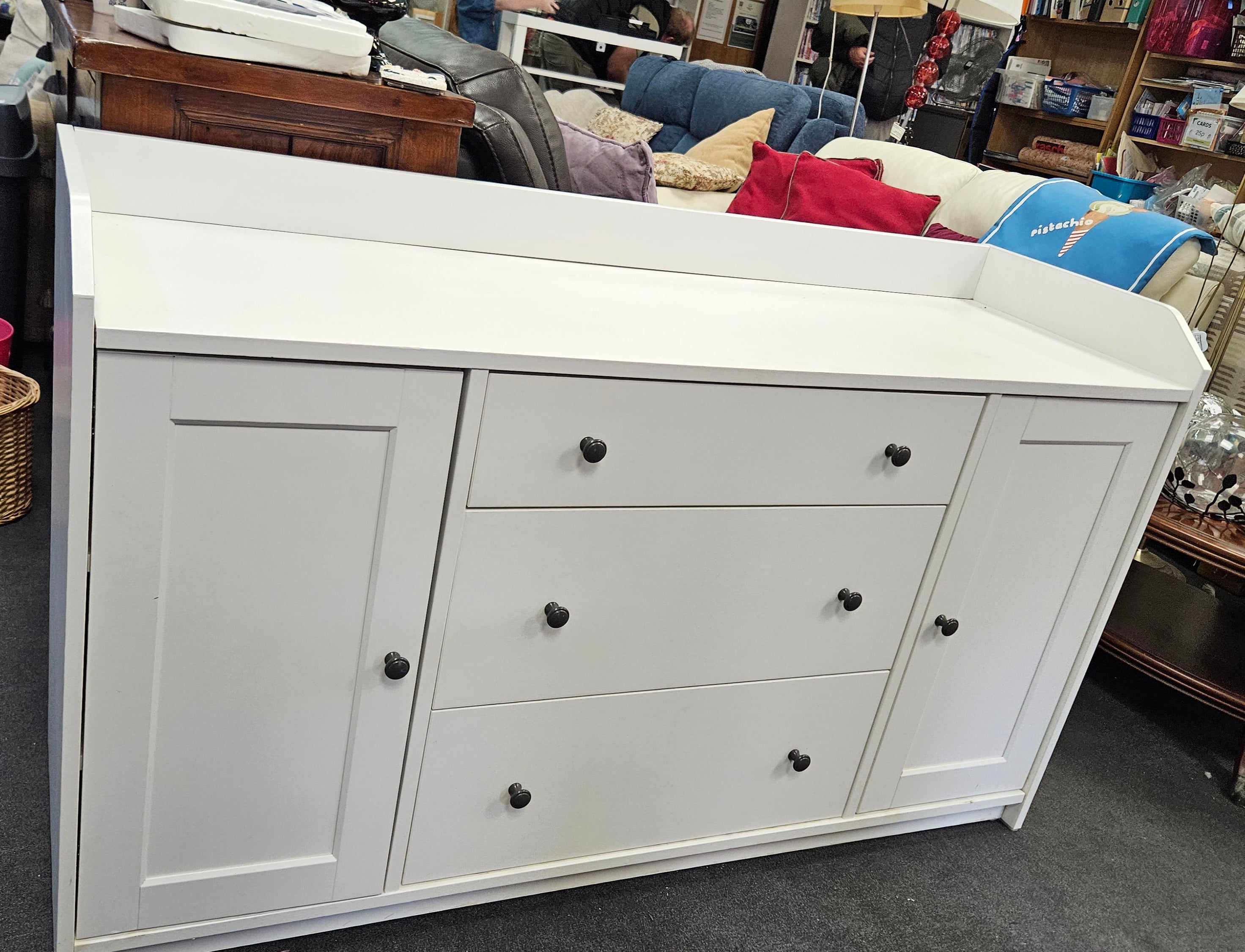 White sideboard