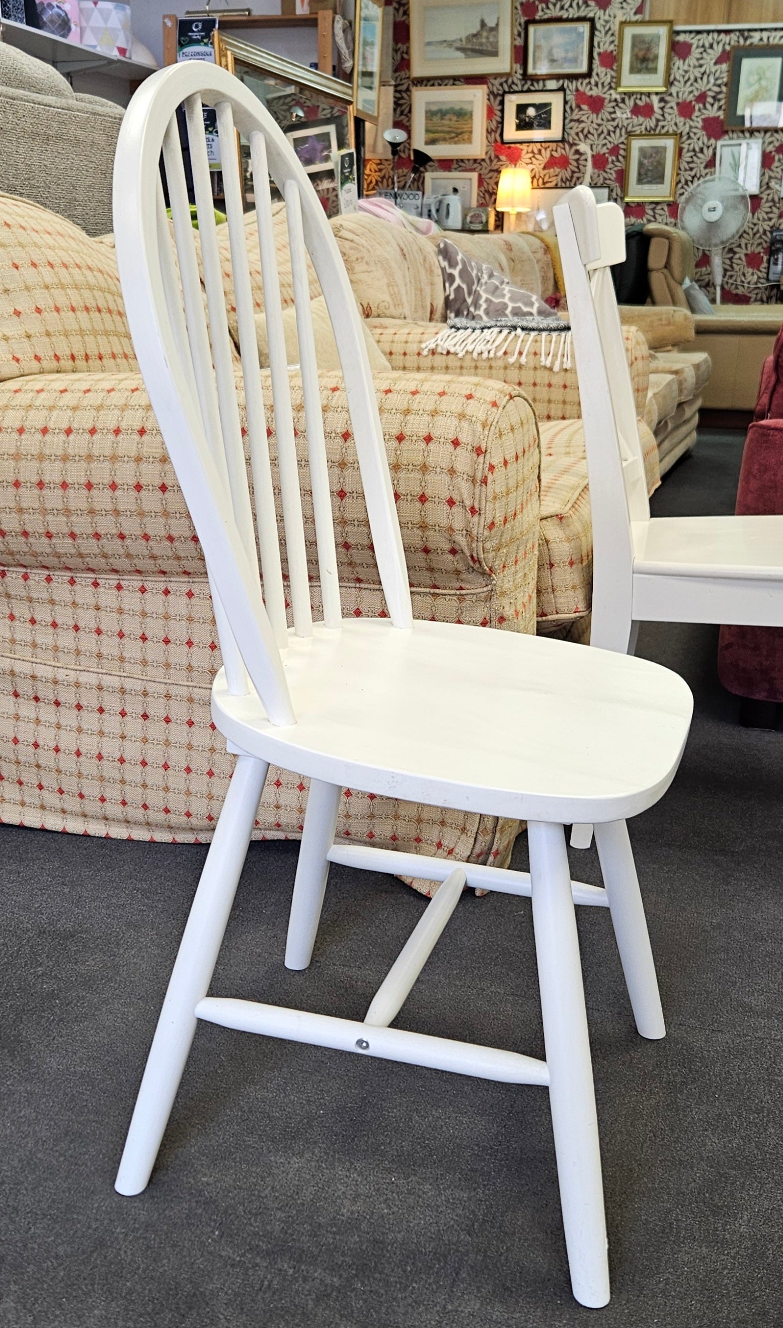 Table and four chairs