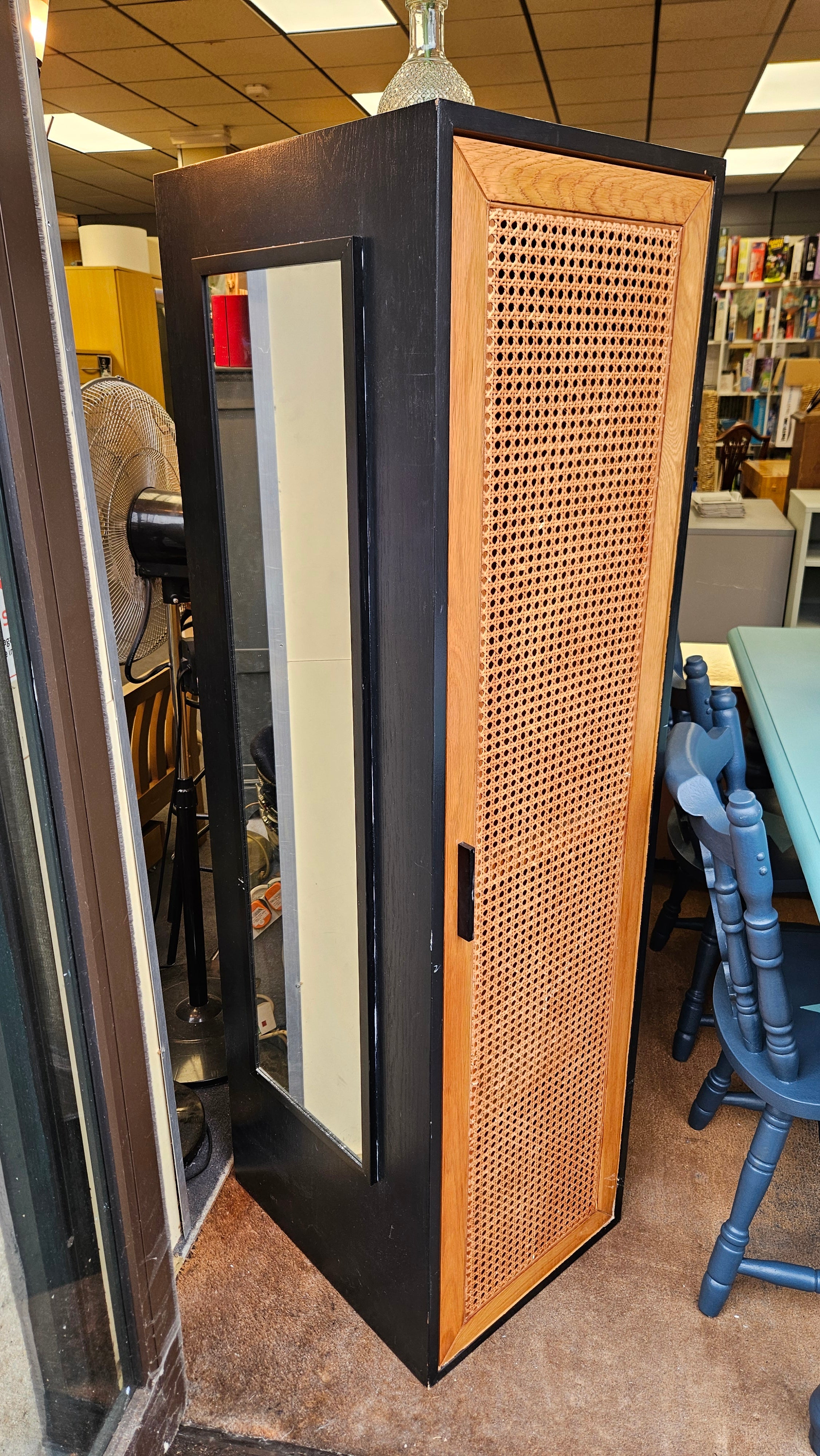 Wicker wardrobe