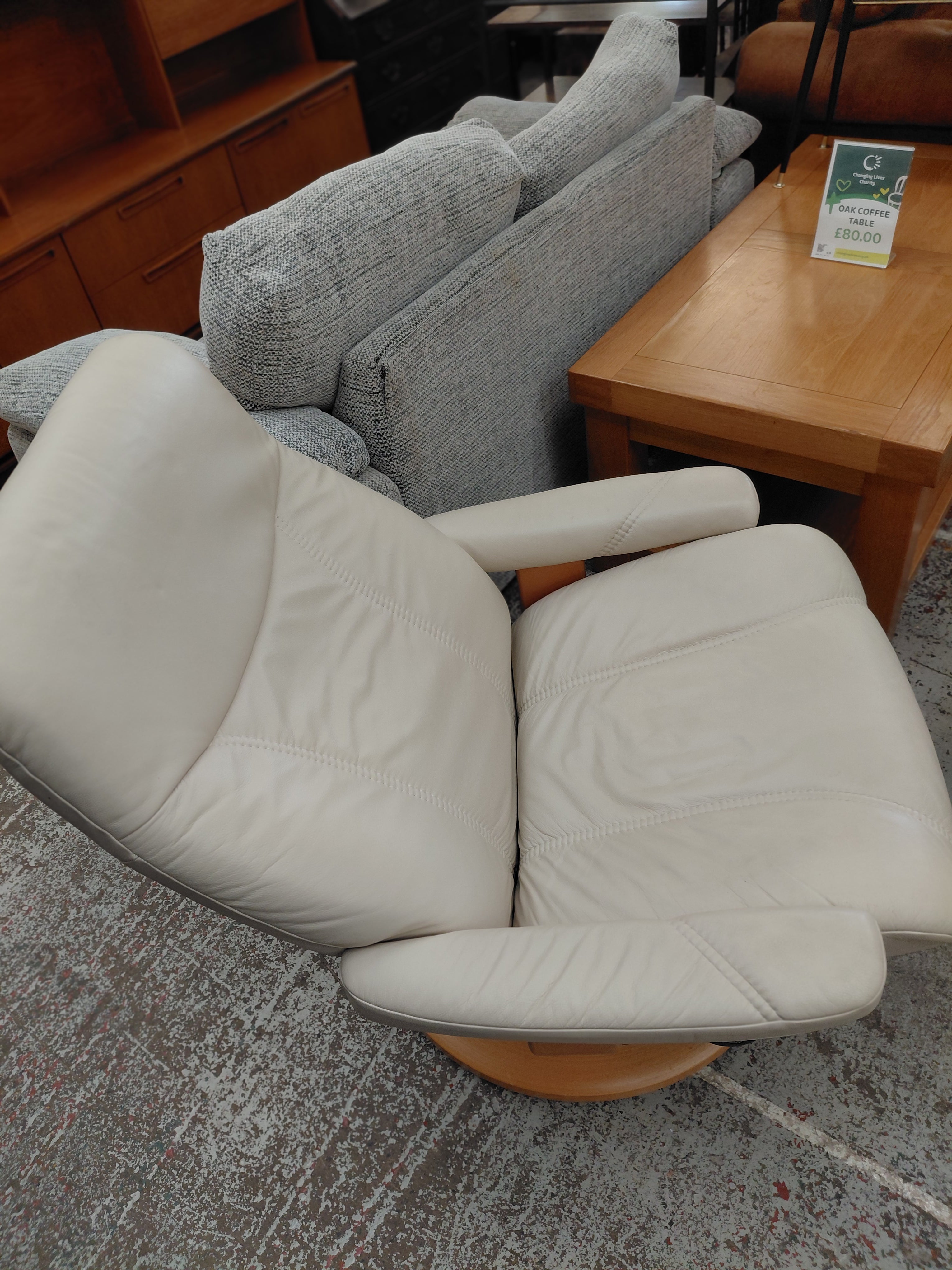 Leather Chair And Stool