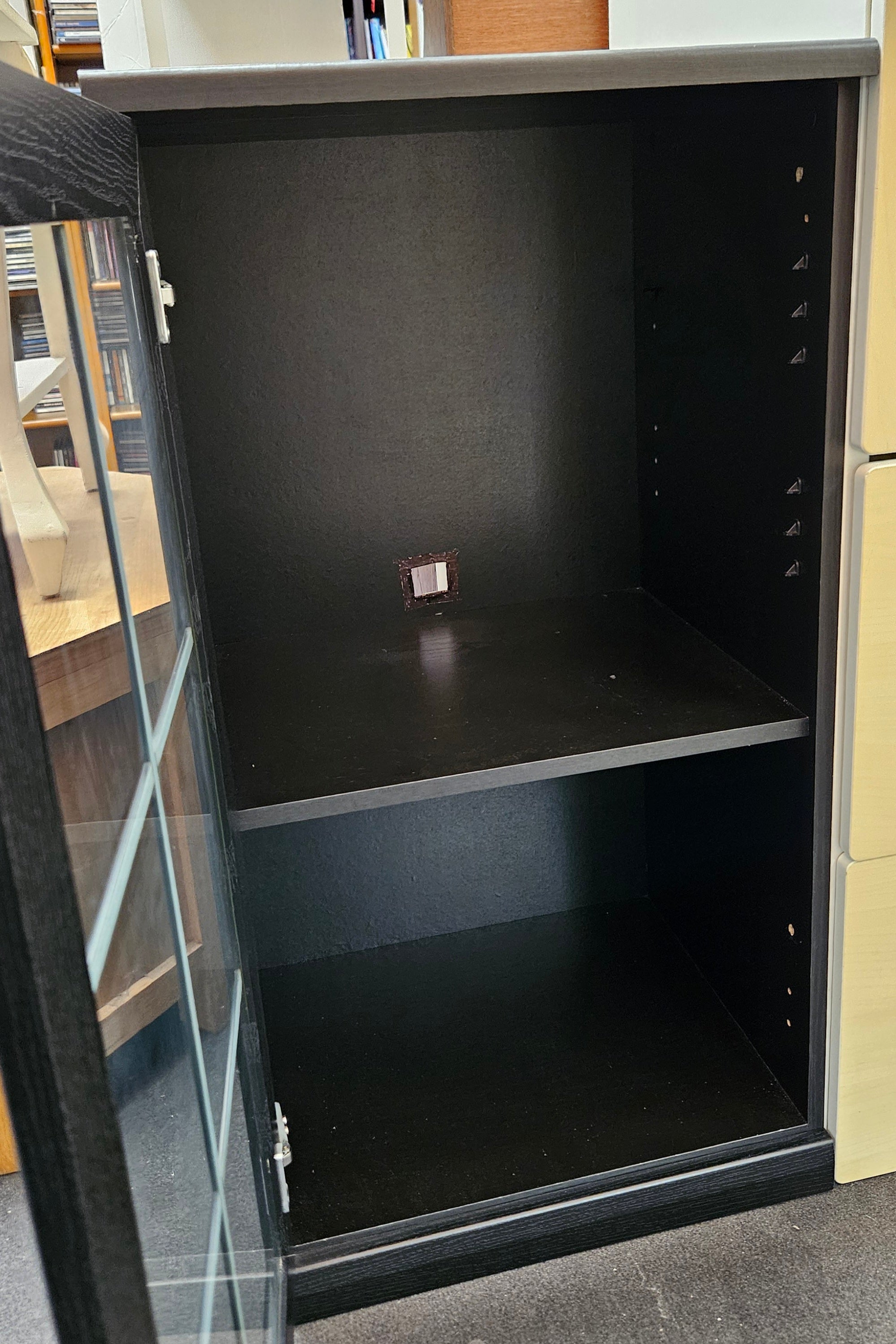 Black cabinet