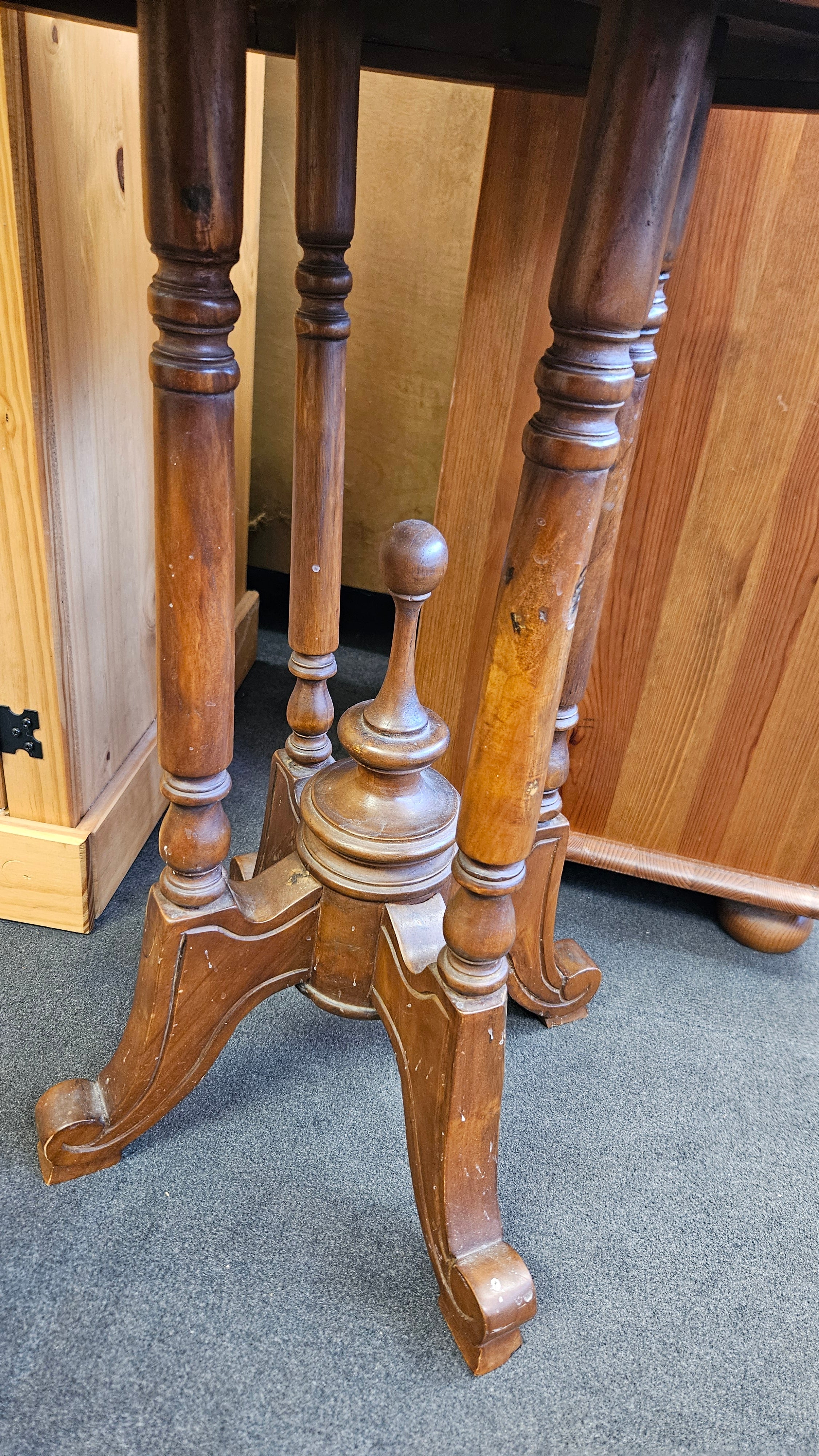 Marble topped side table