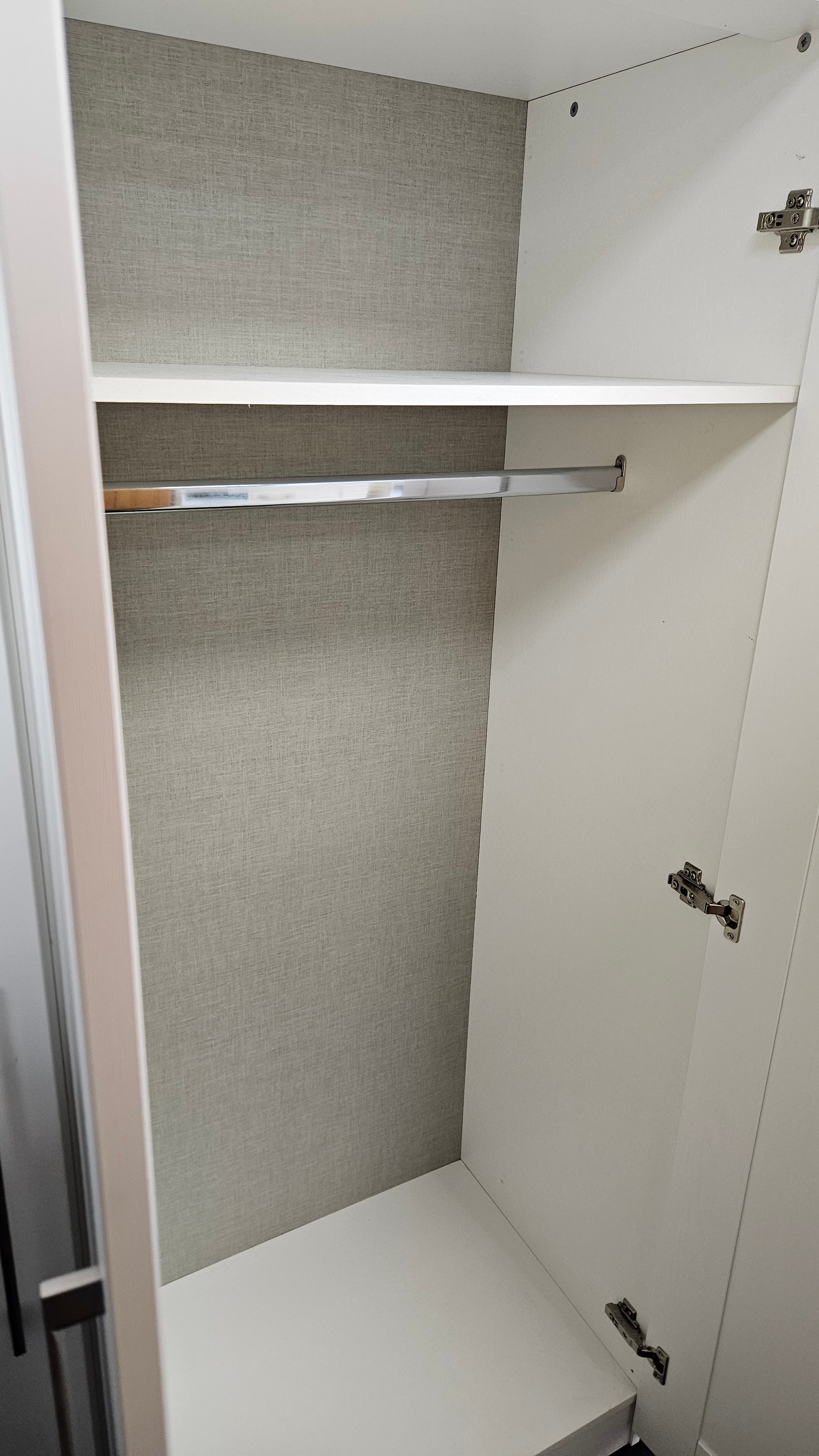 Triple white wardrobe