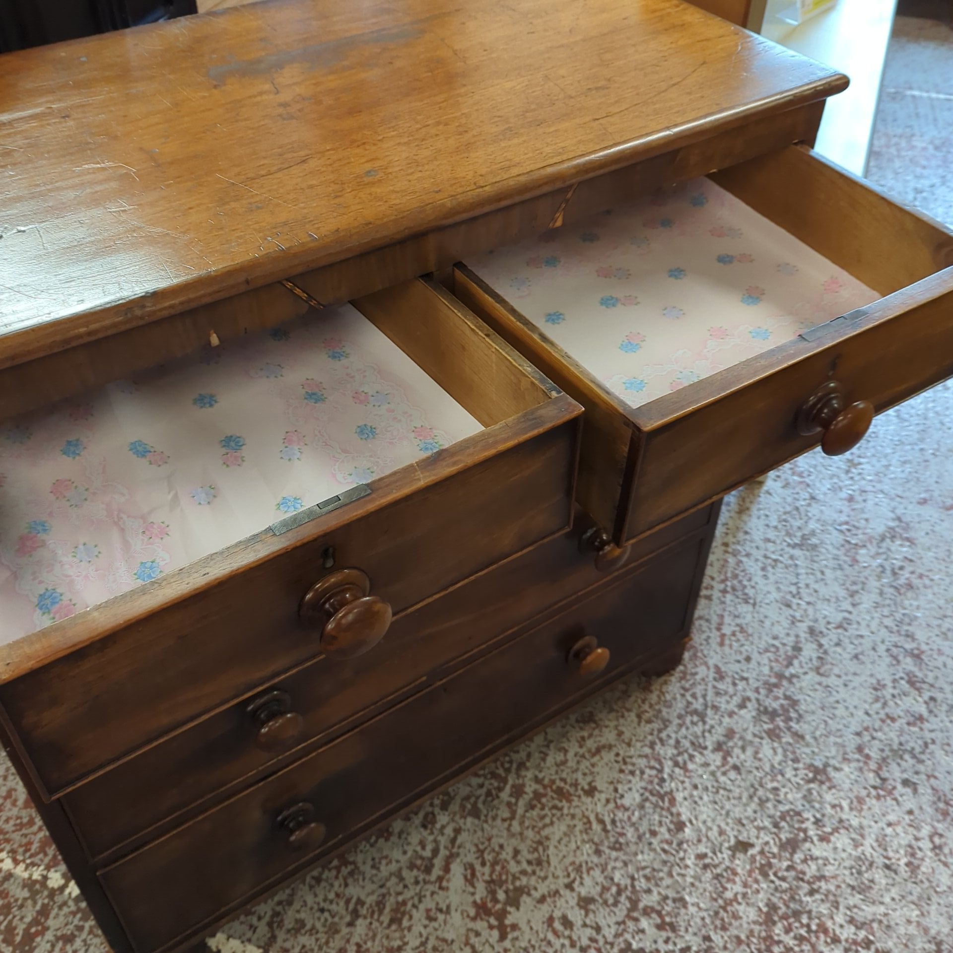 Large Old Oak Chest Of Drawers