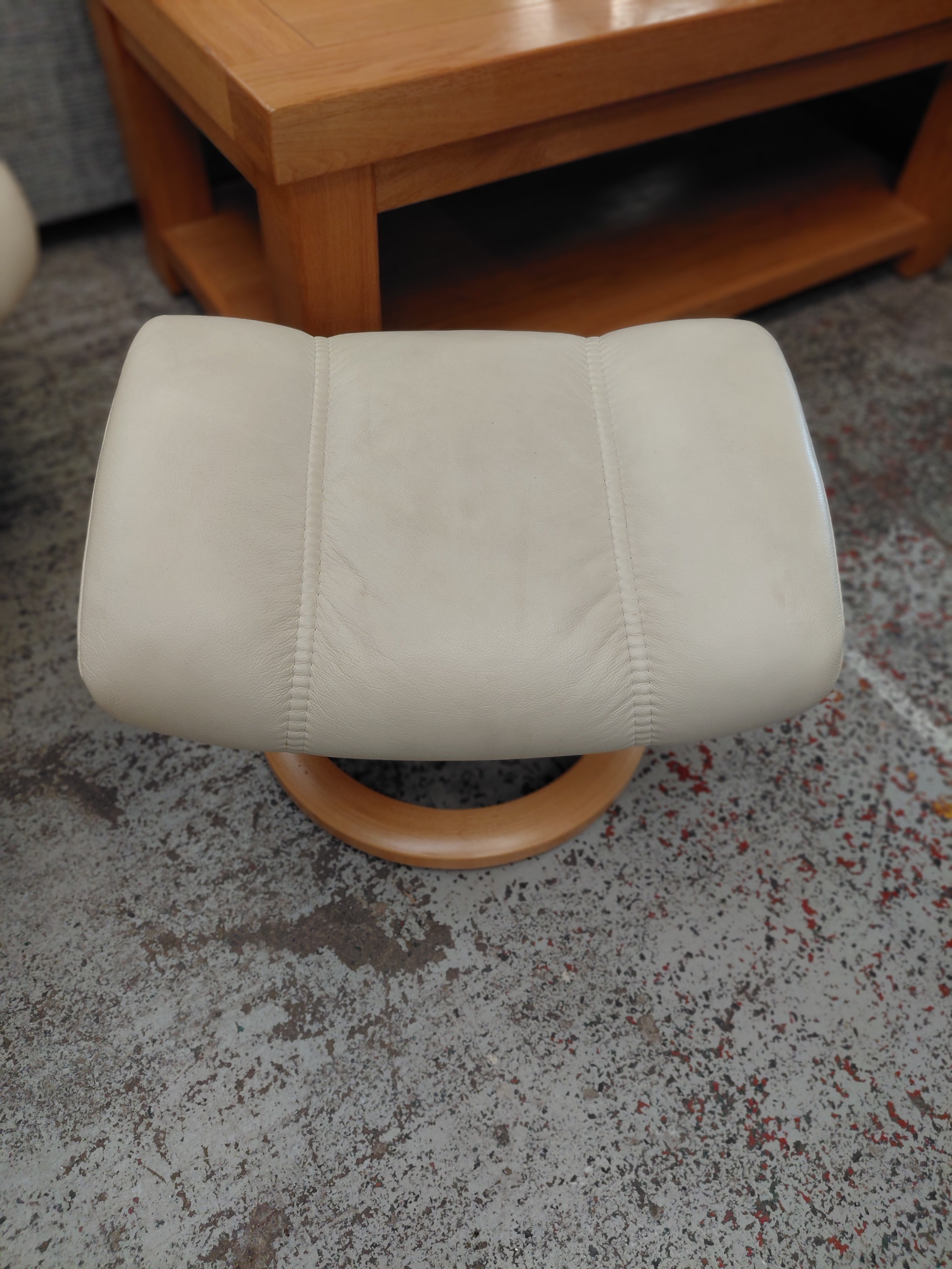 Leather Chair And Stool