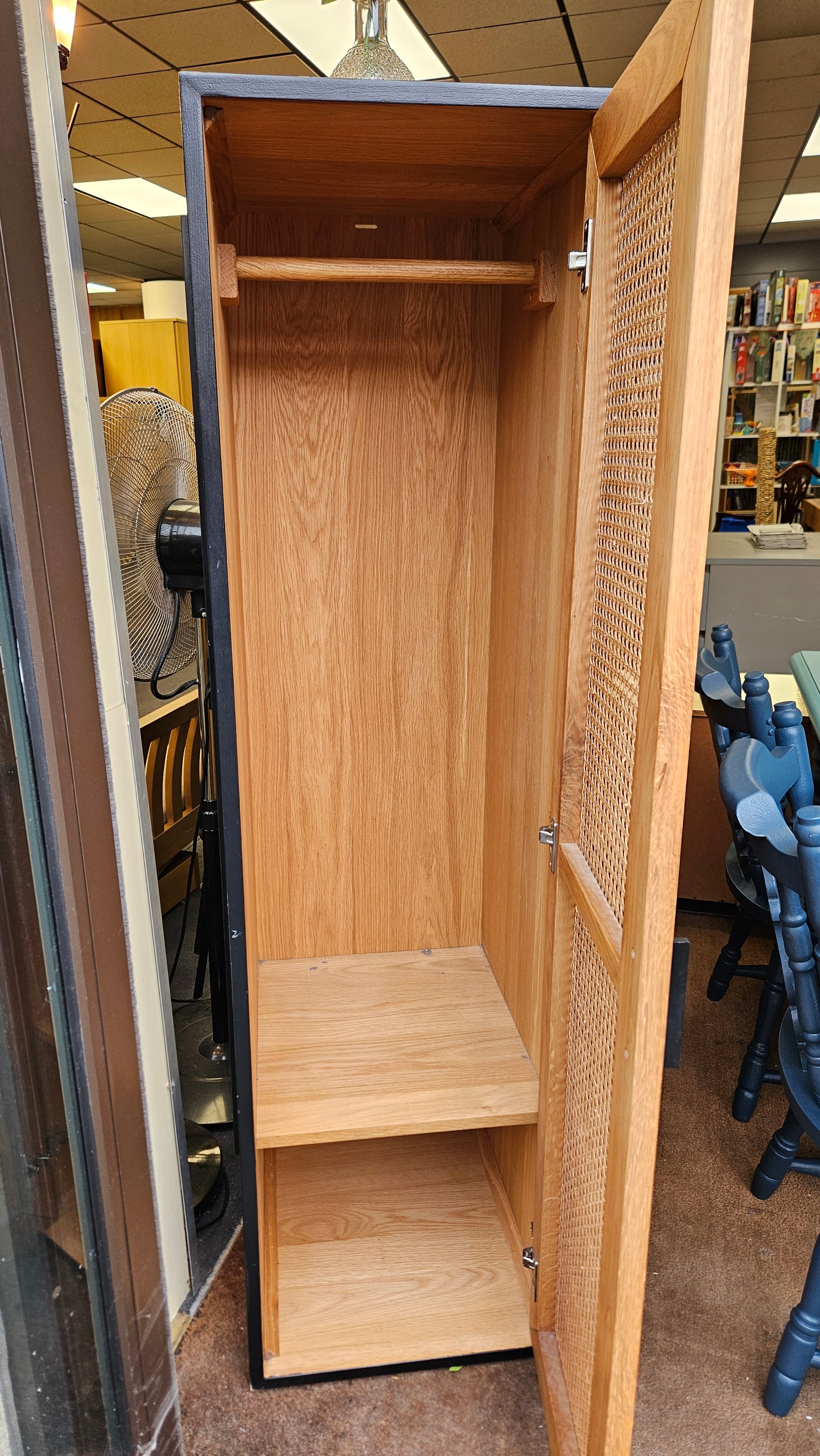 Wicker wardrobe