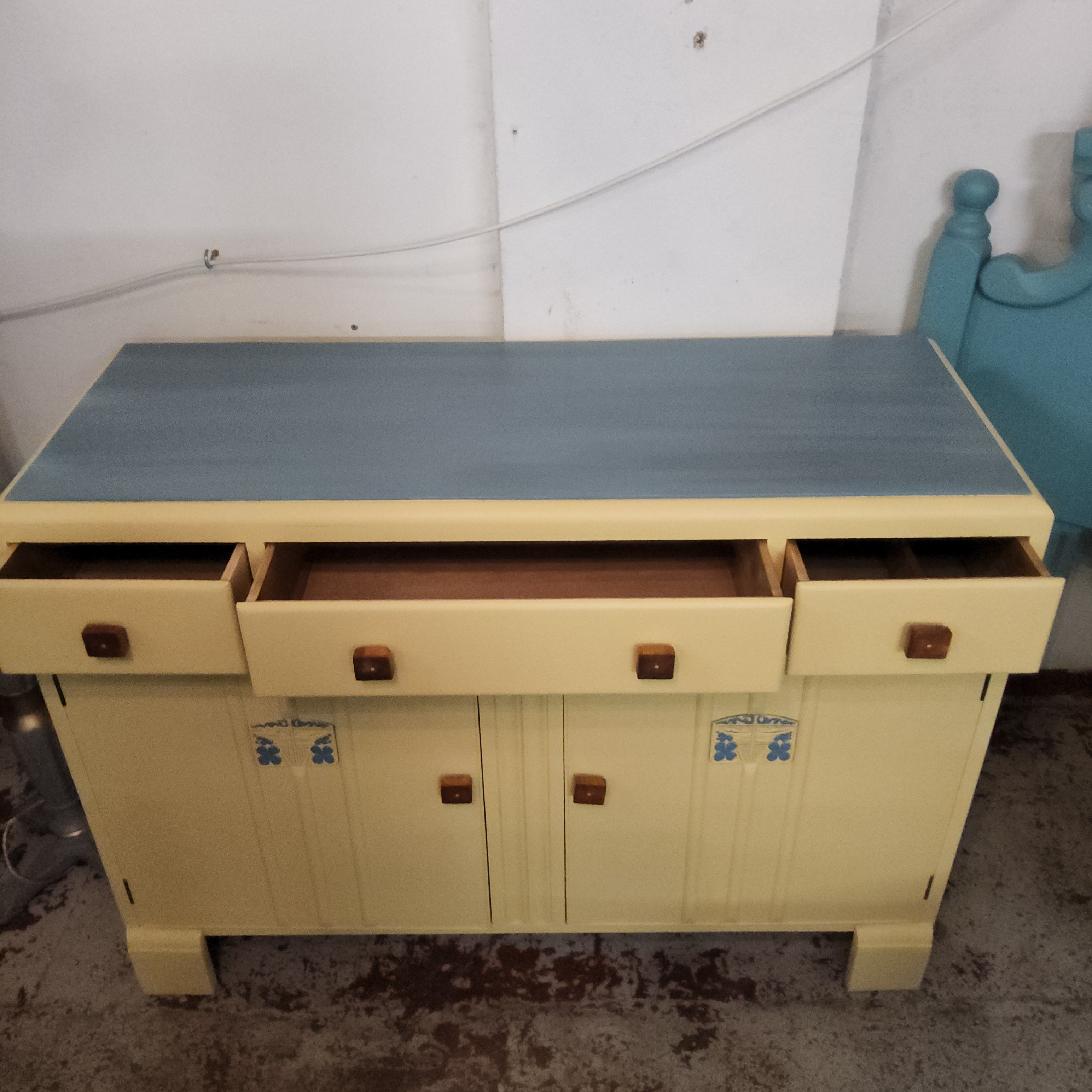 Hand Painted Sideboard by HMP Bristol