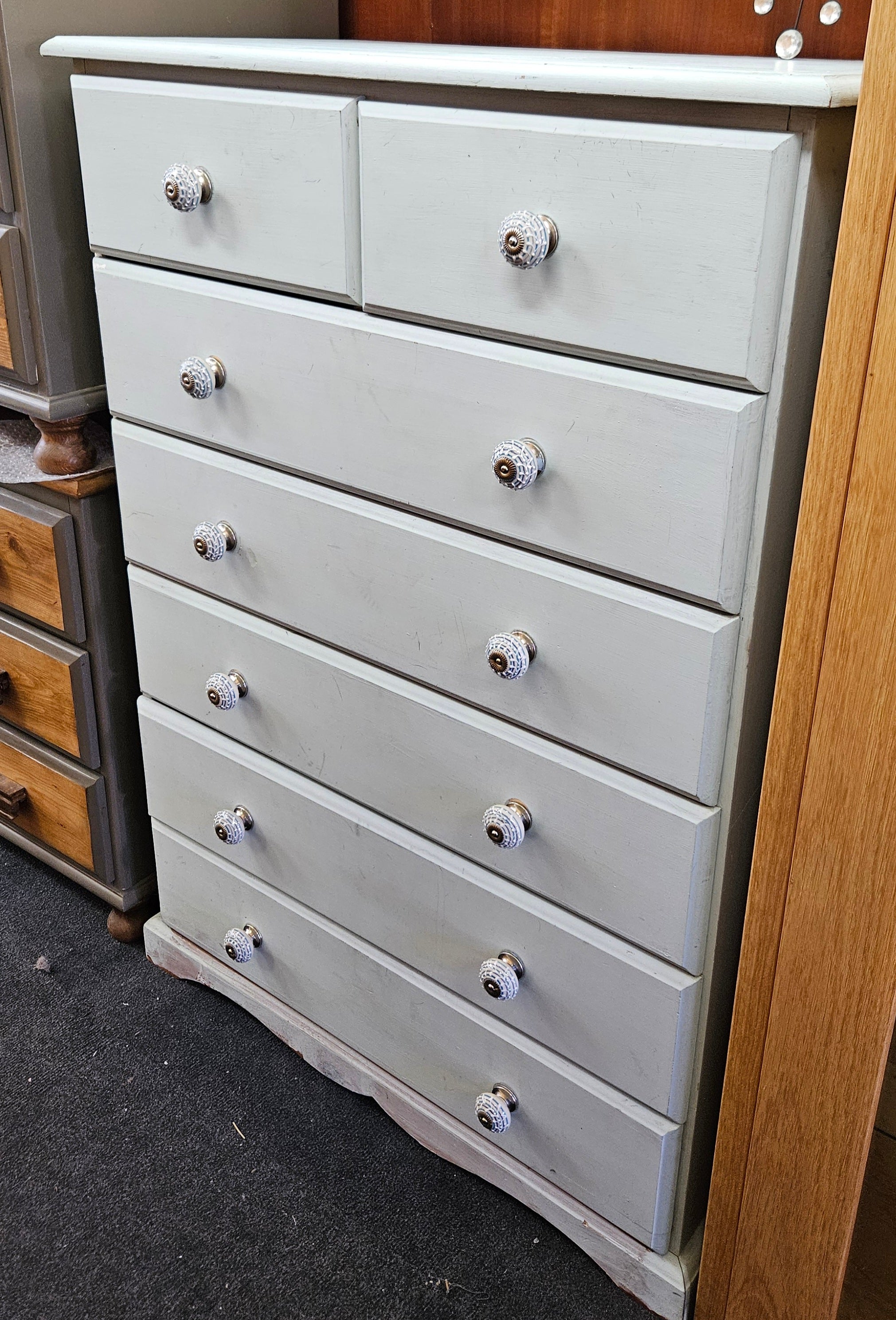 Painted chest of drawers