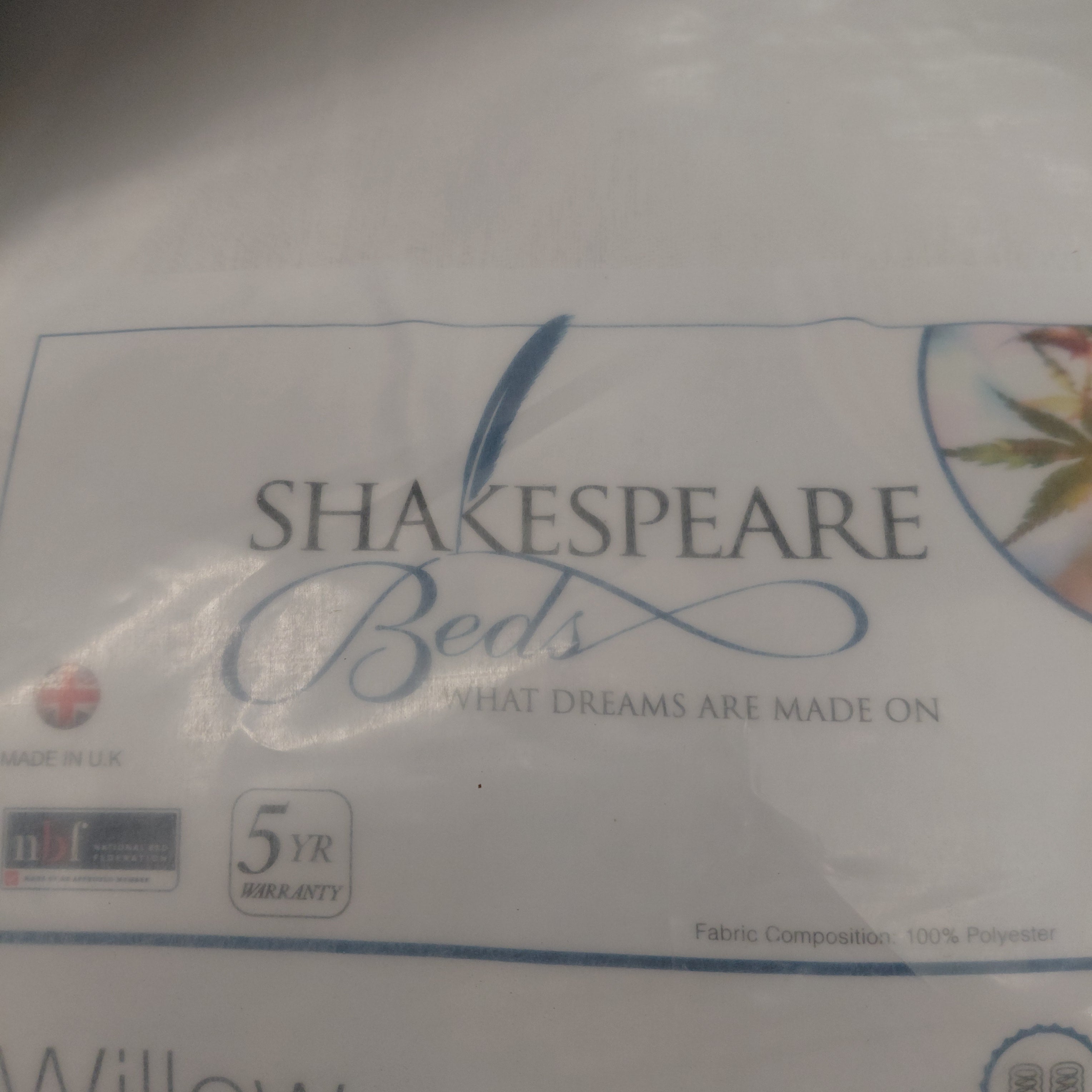 Brand New Single Willow Mattress