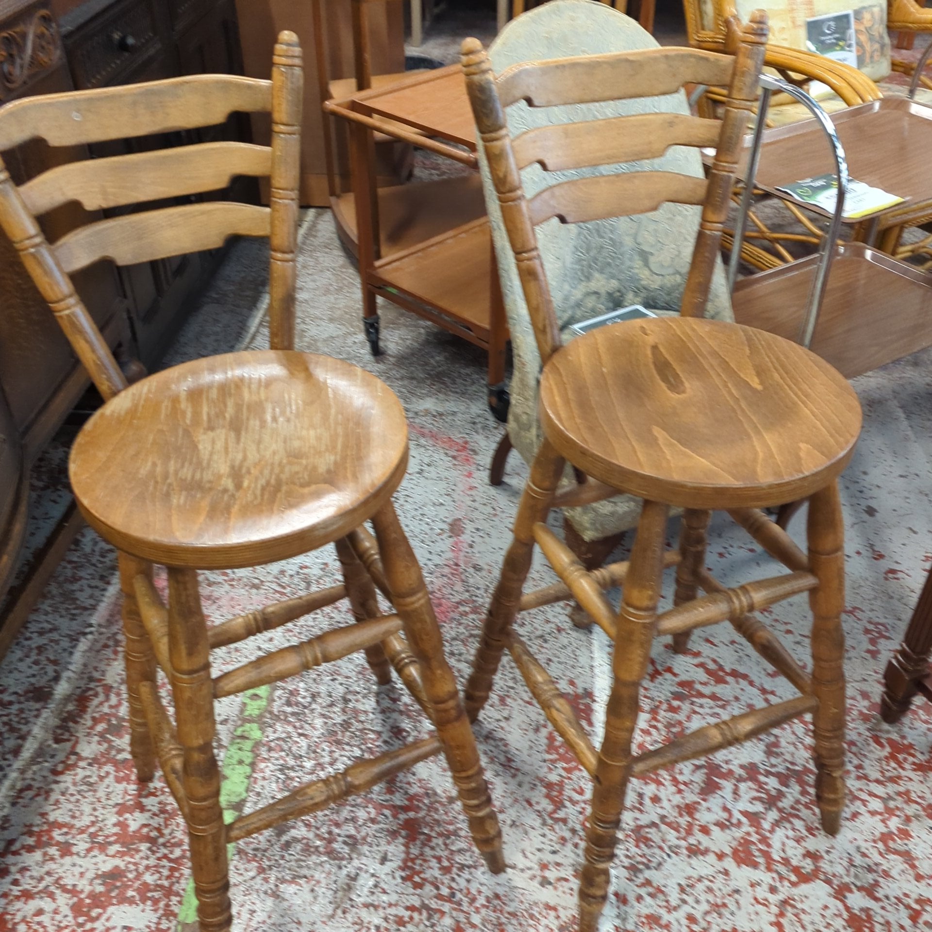 A Pair Of Breakfast Bar Stools