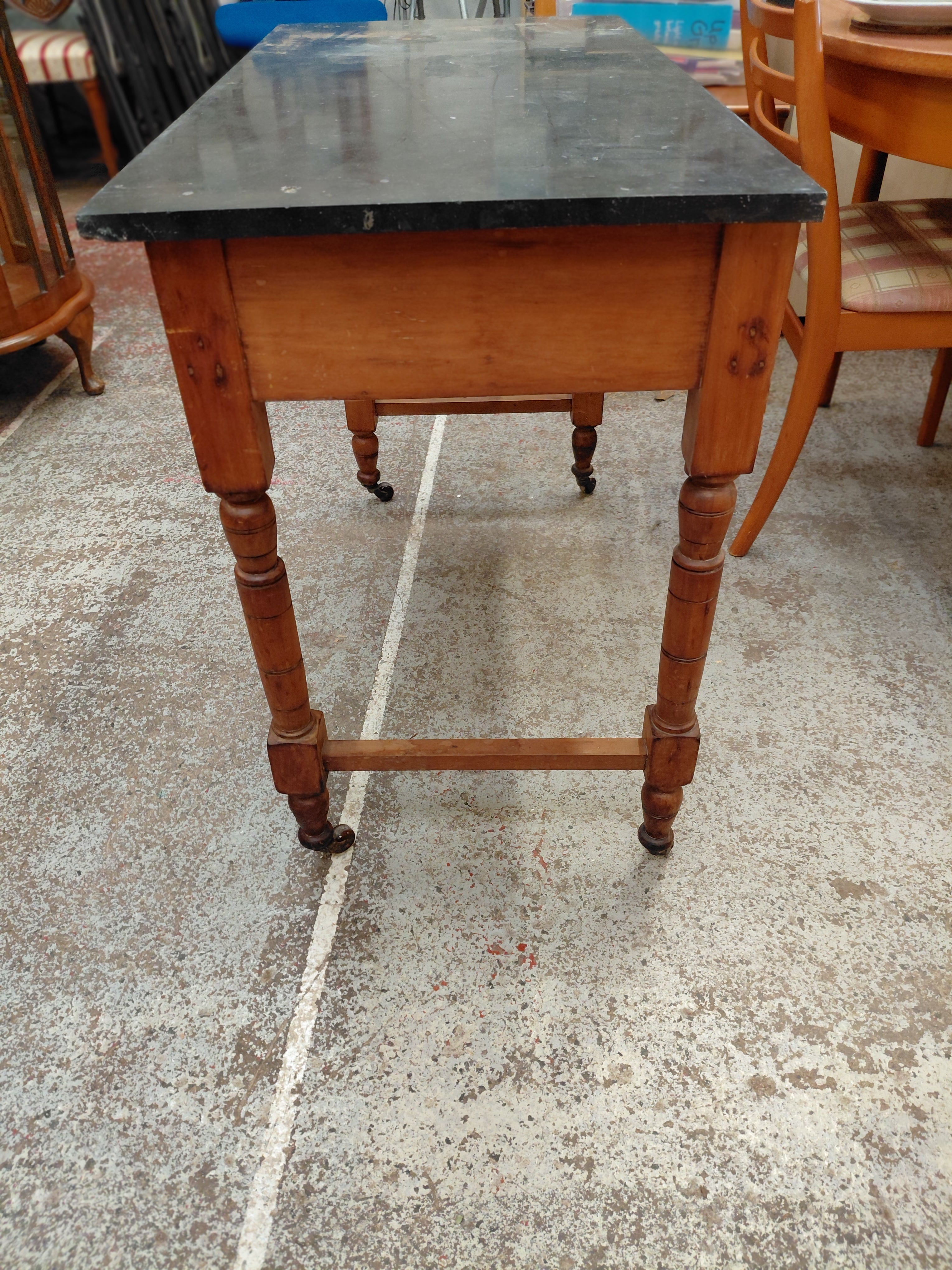Marble Top Console Table