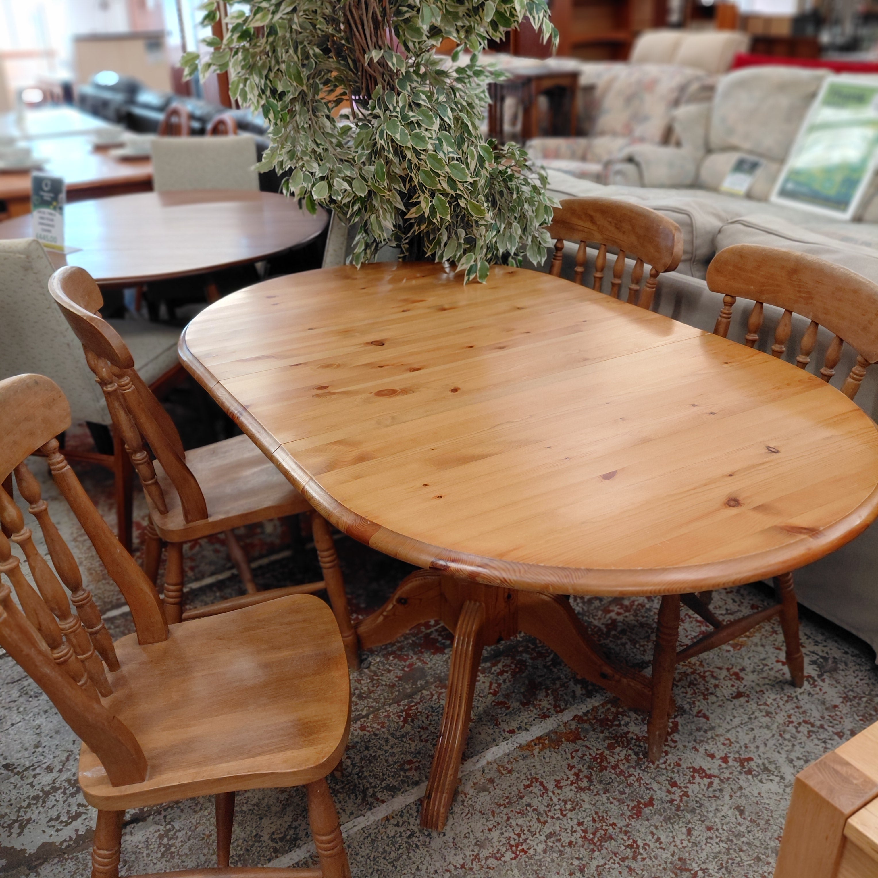 Pine Table And Chairs