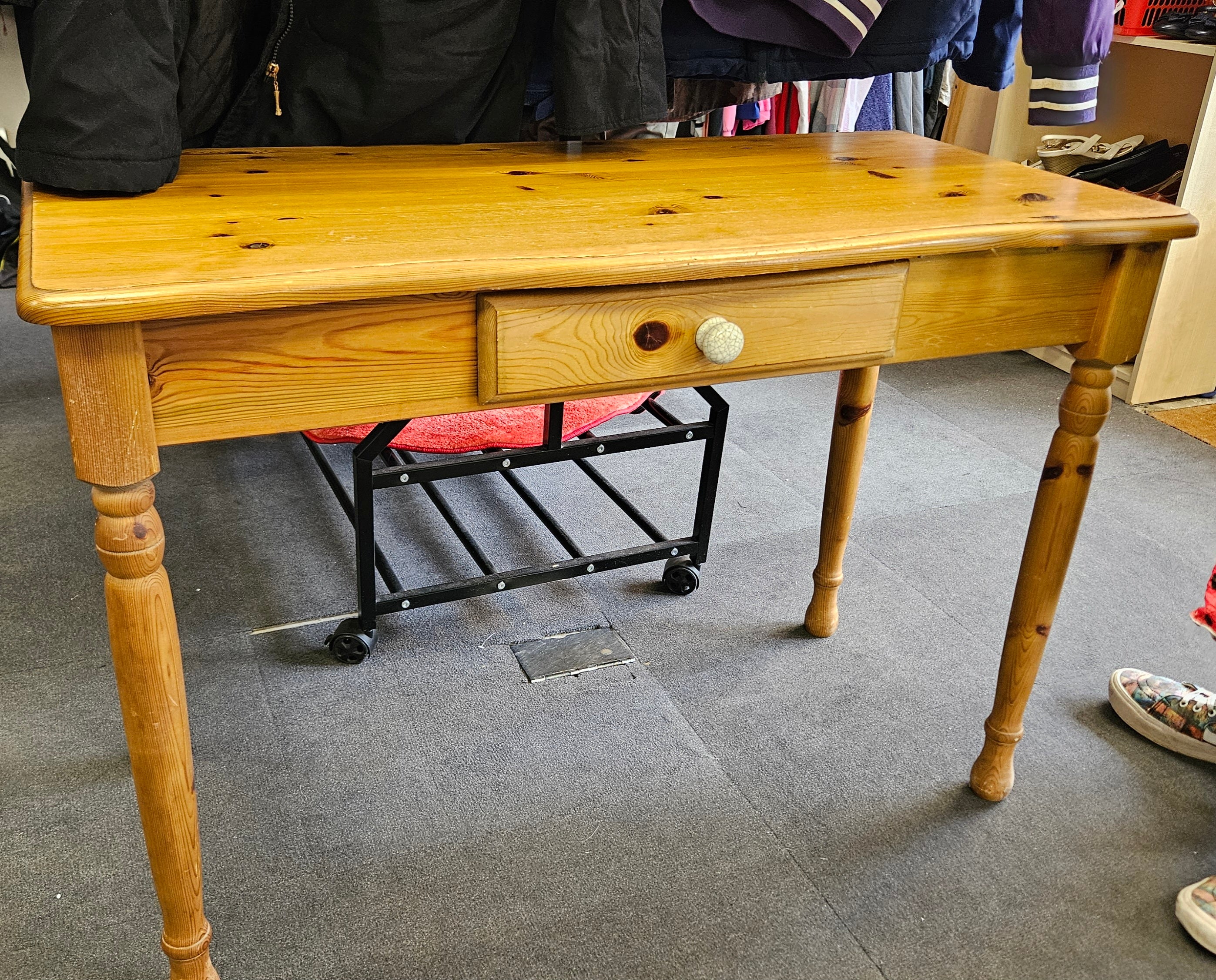 Pine console table